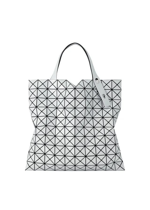 Issey Miyake Prism Gloss tote šedá lesklá na notebook