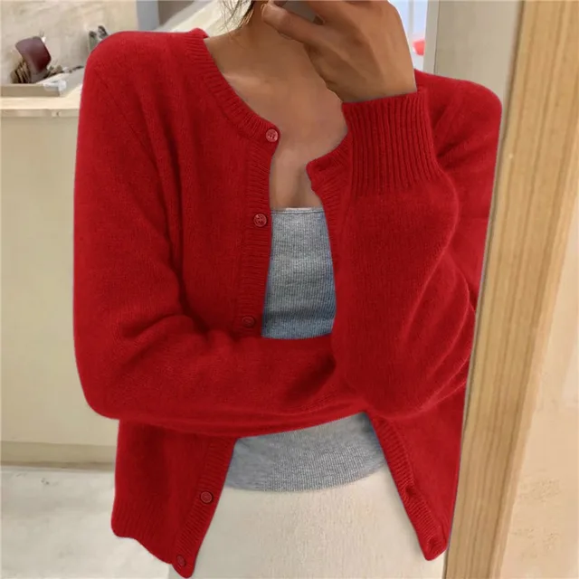 Norielle dámský cardigan jemný úplet šedý lehký