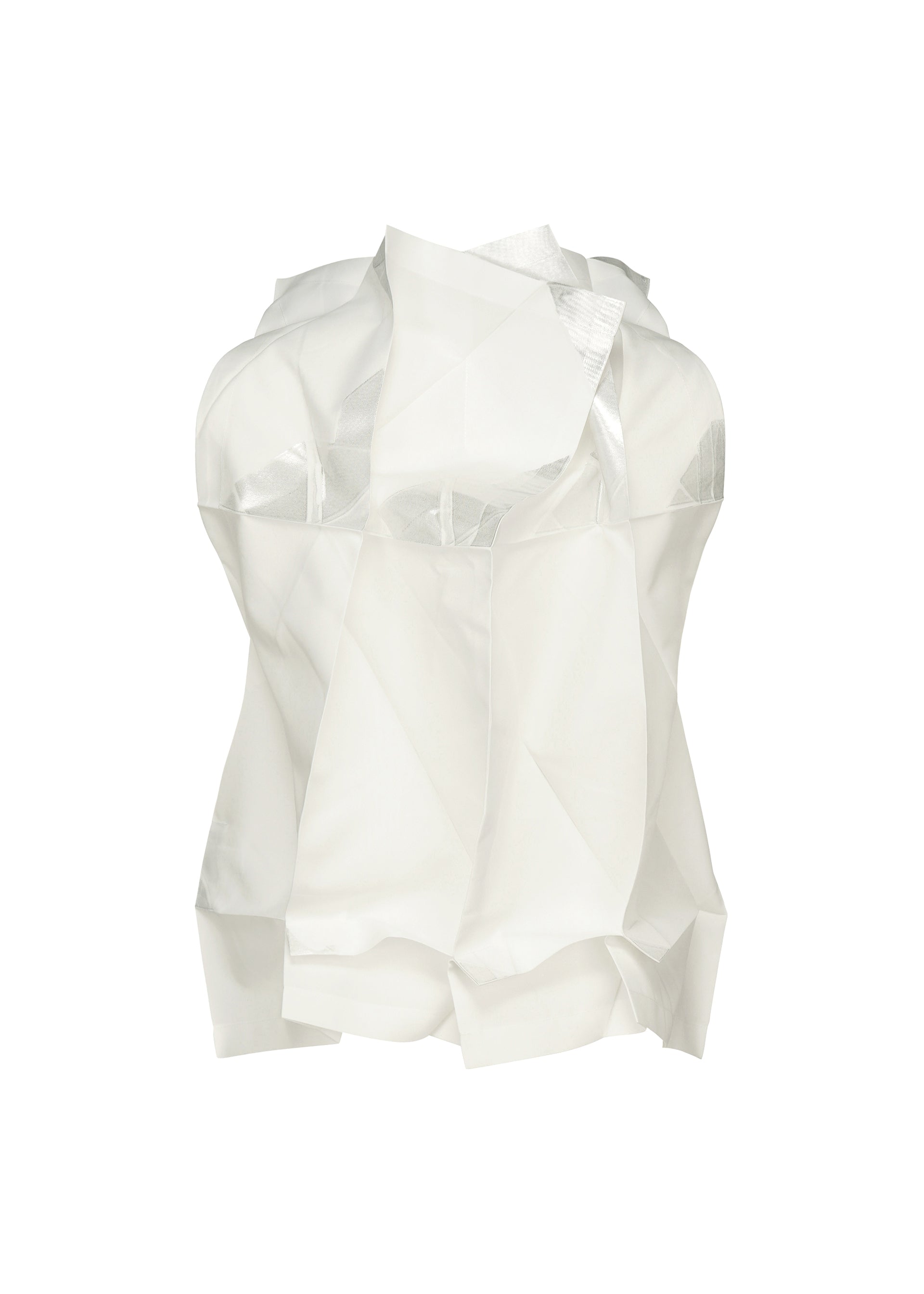 Issey Miyake 132 5 No.10 top bílý 3