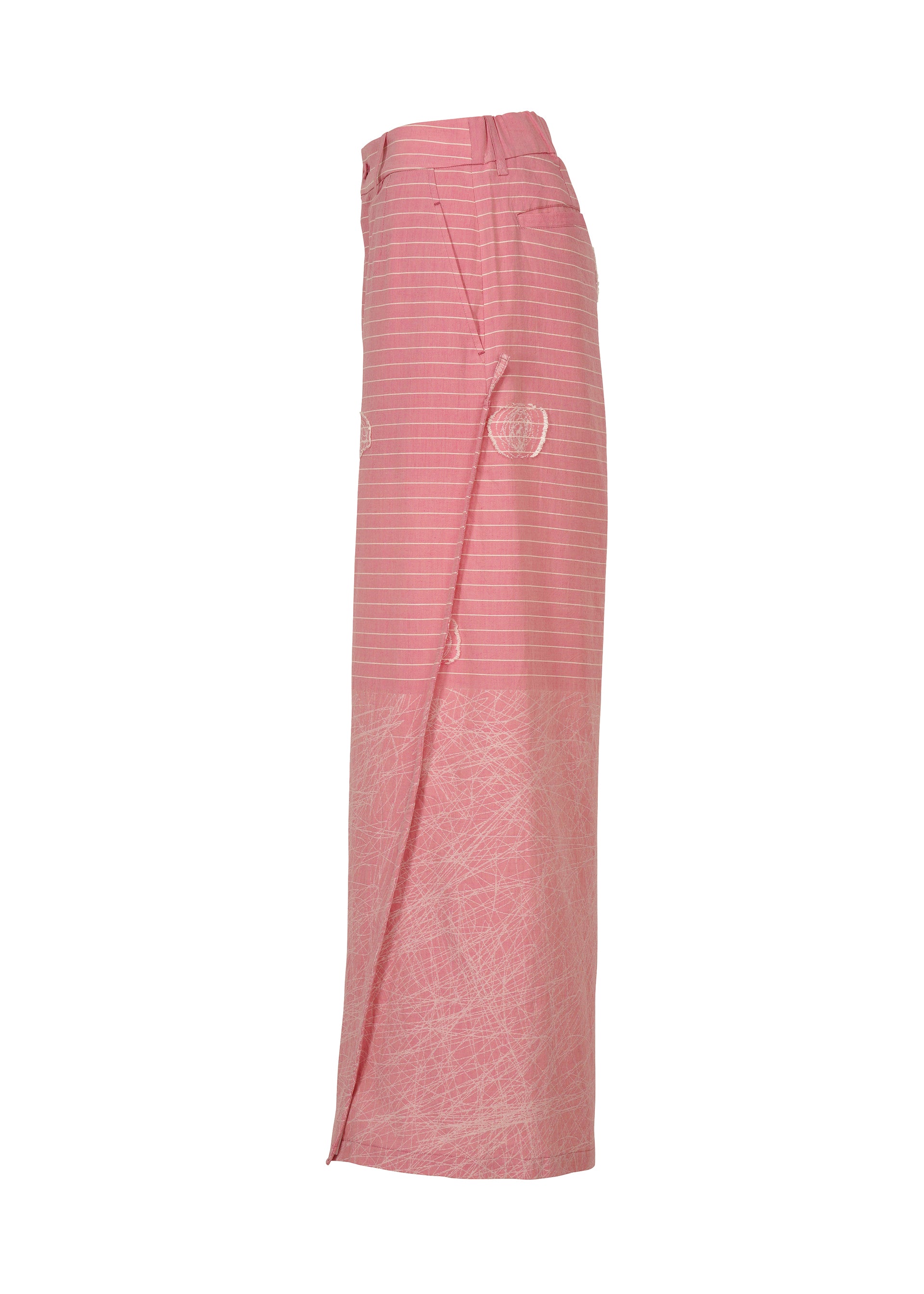 Issey Miyake One Stroke Draw široké kalhoty černé