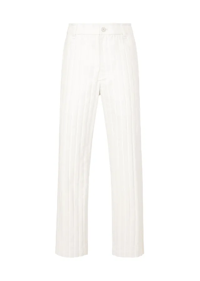 Issey Miyake Type-C 004 kalhoty bílé plisé
