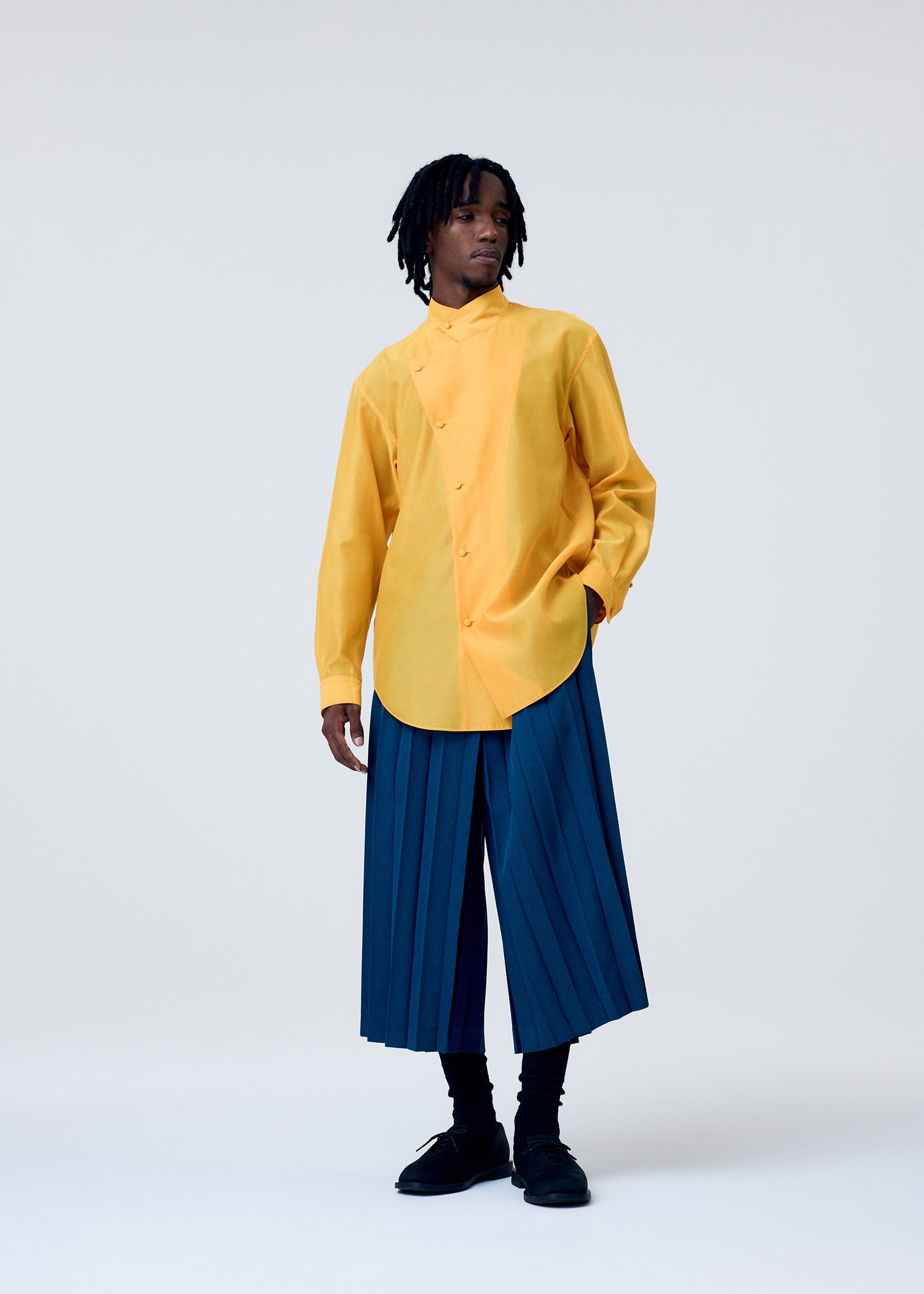 Issey Miyake Homme Plissé Crystalline košile Orange