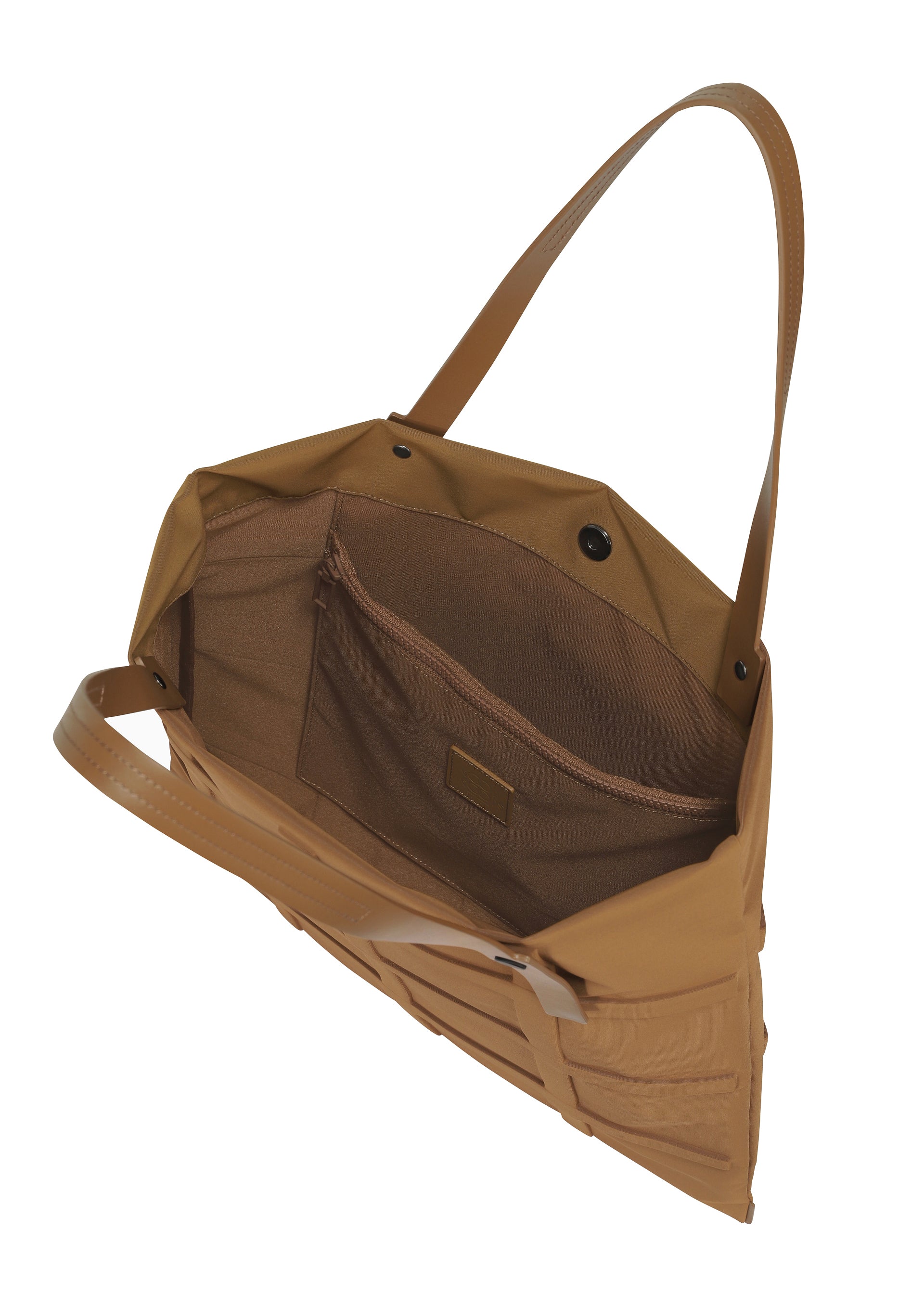 Issey Miyake Grid tote kabelka černá tvarovatelná
