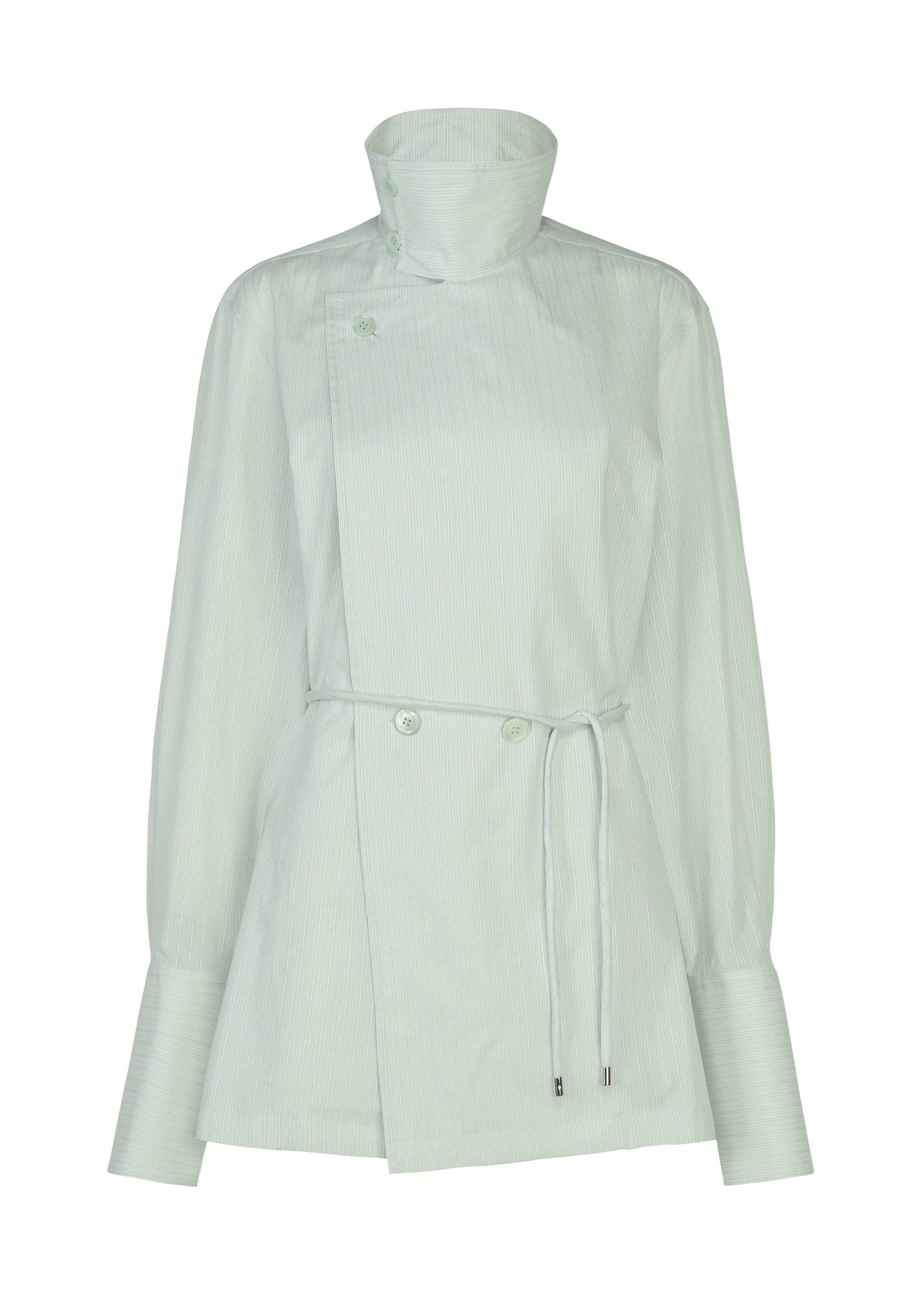 Issey Miyake Monsieur Shirt Dobby Stripe košile bílá