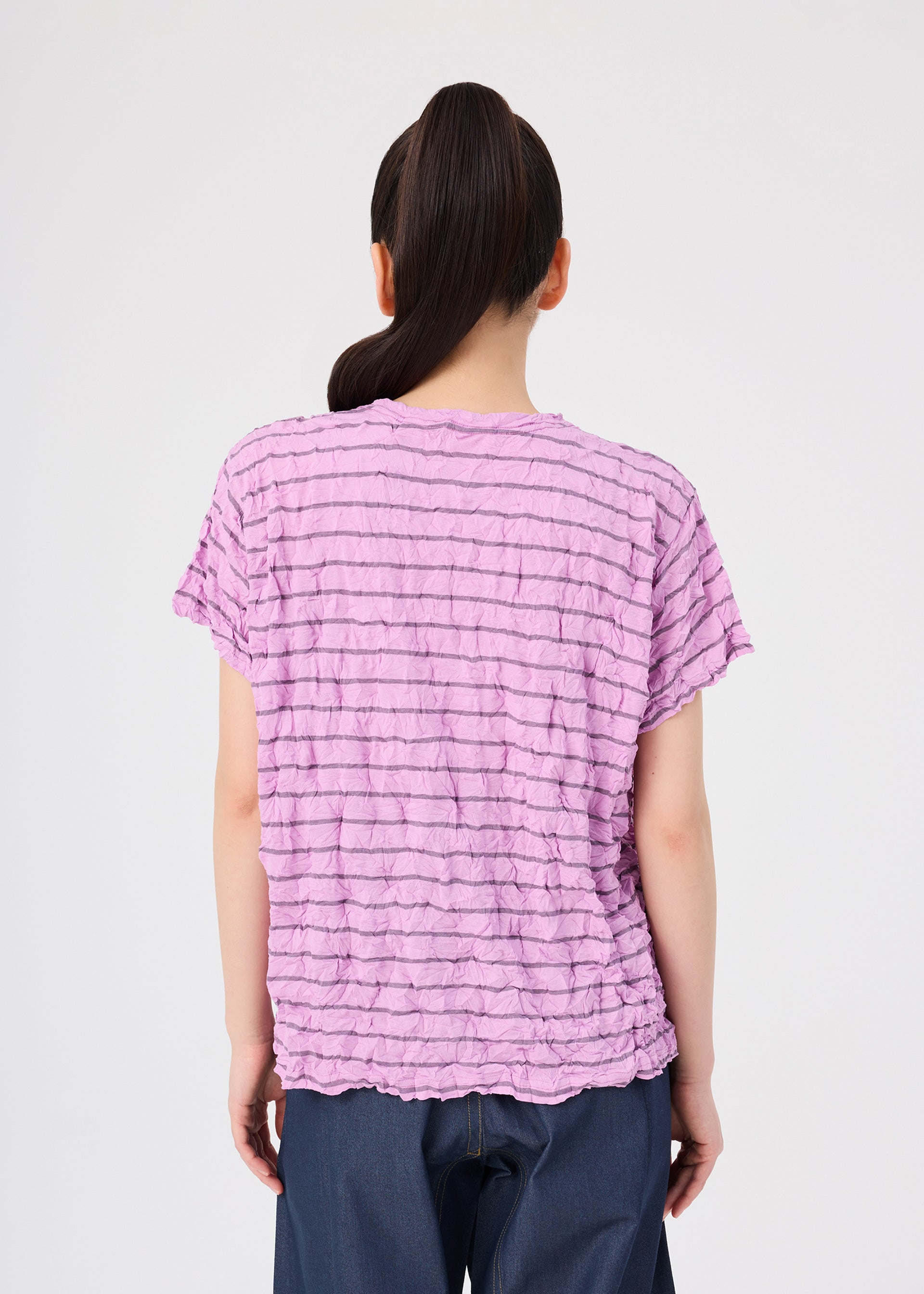 me Issey Miyake Stripe Meringue pruhované tričko