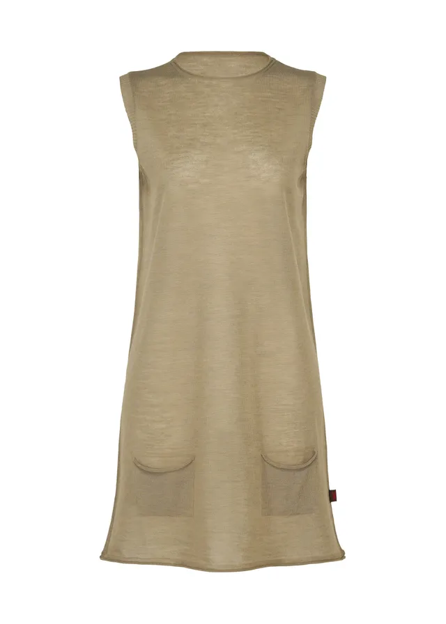 Issey Miyake Airy Pocket Layers tunika písková vel. 2