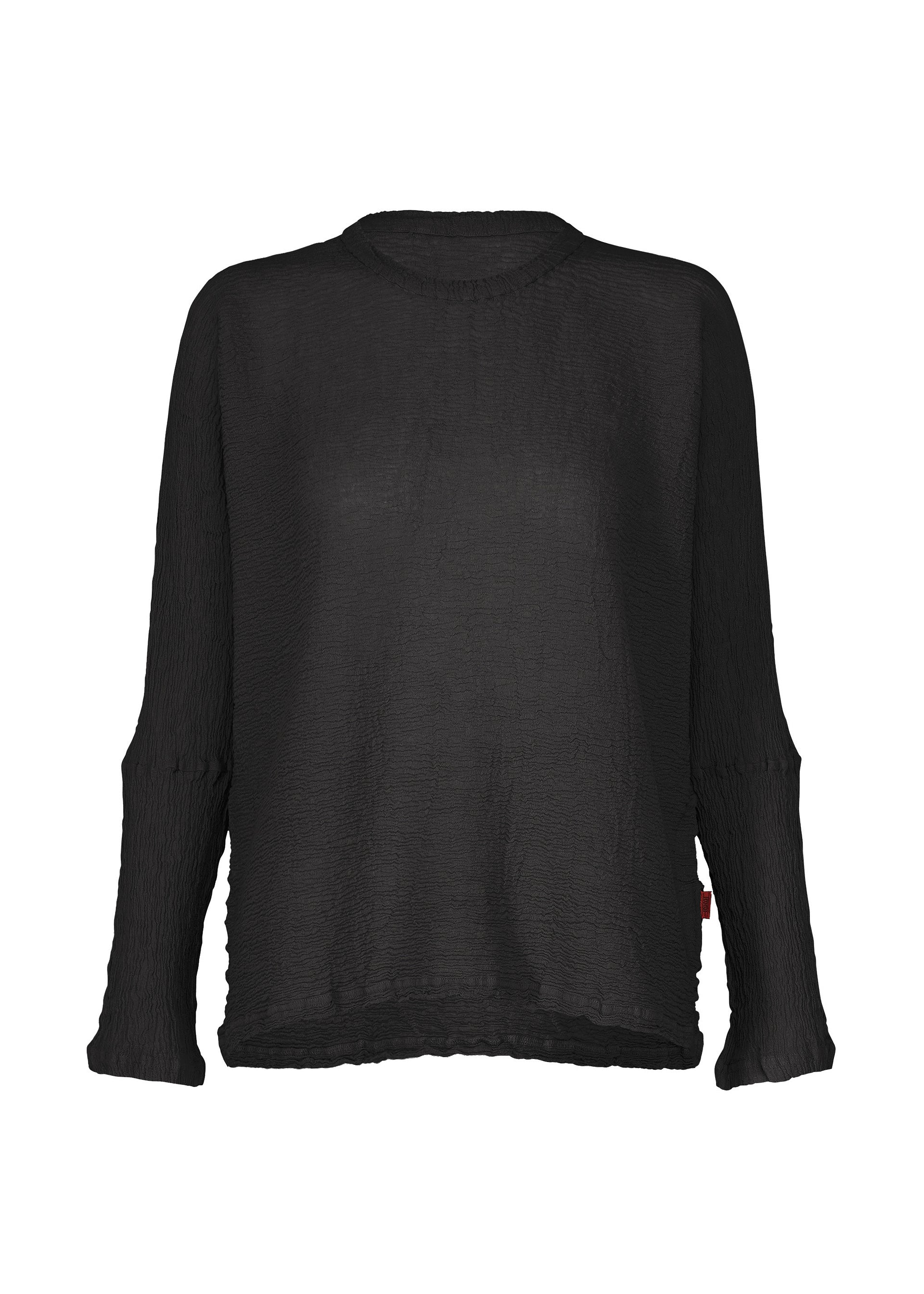 Issey Miyake Kyo Chijimi 2Way top ivory s dlouhým rukávem