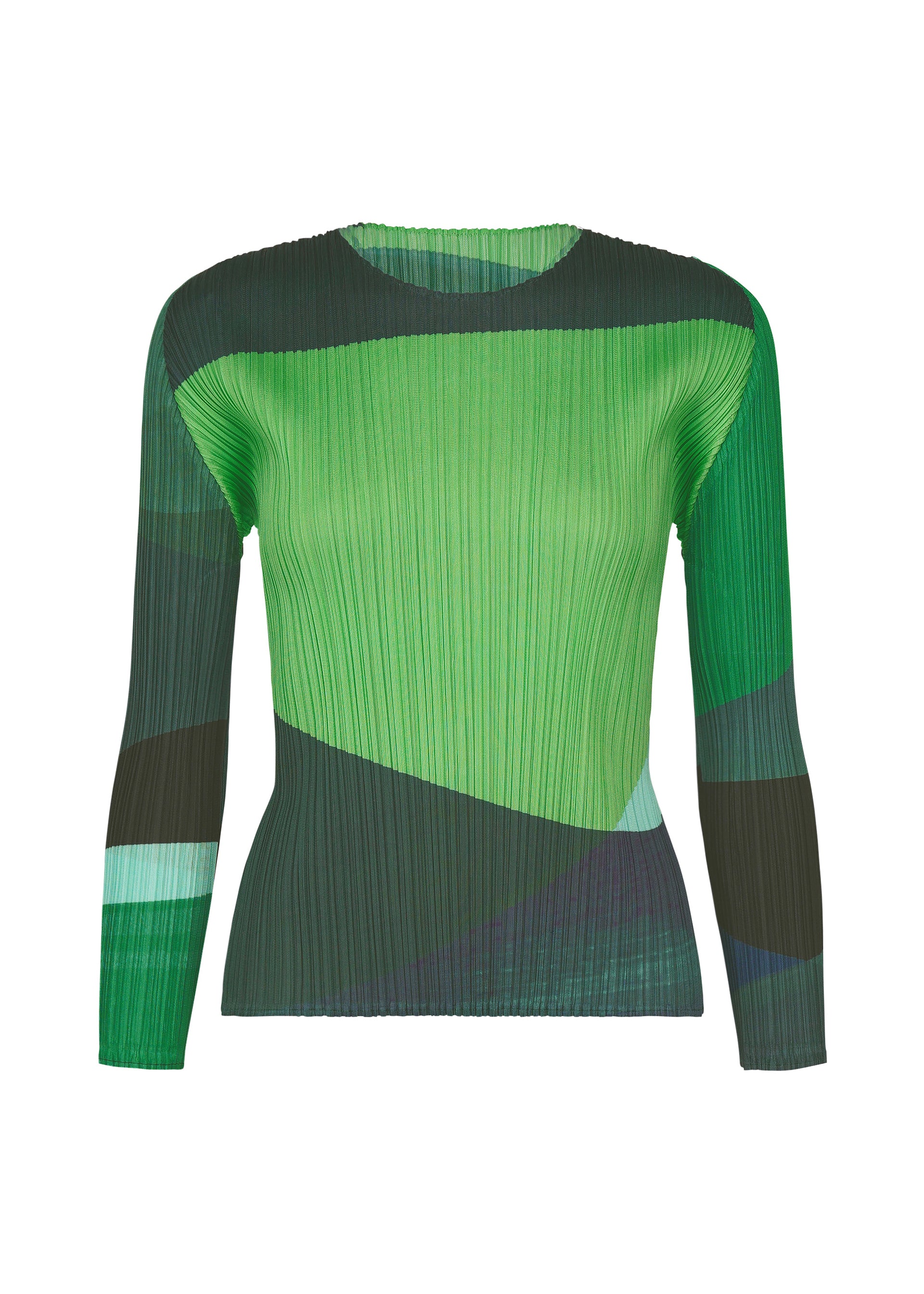 Issey Miyake Orbit top s dlouhým rukávem žlutá 3 průsvitný