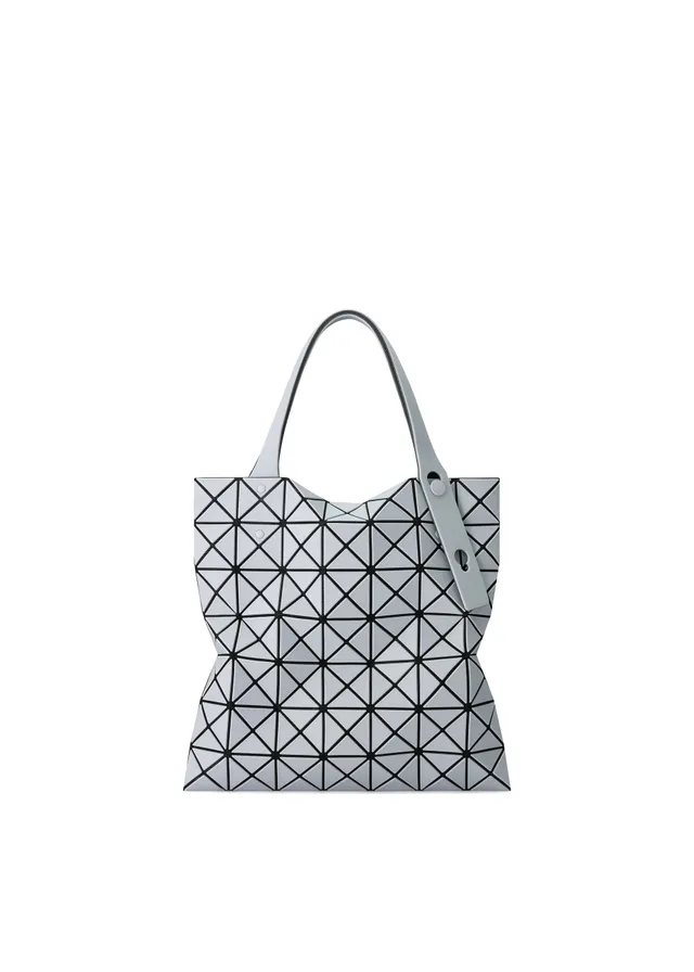Issey Miyake Prism Frost tote šedá matná