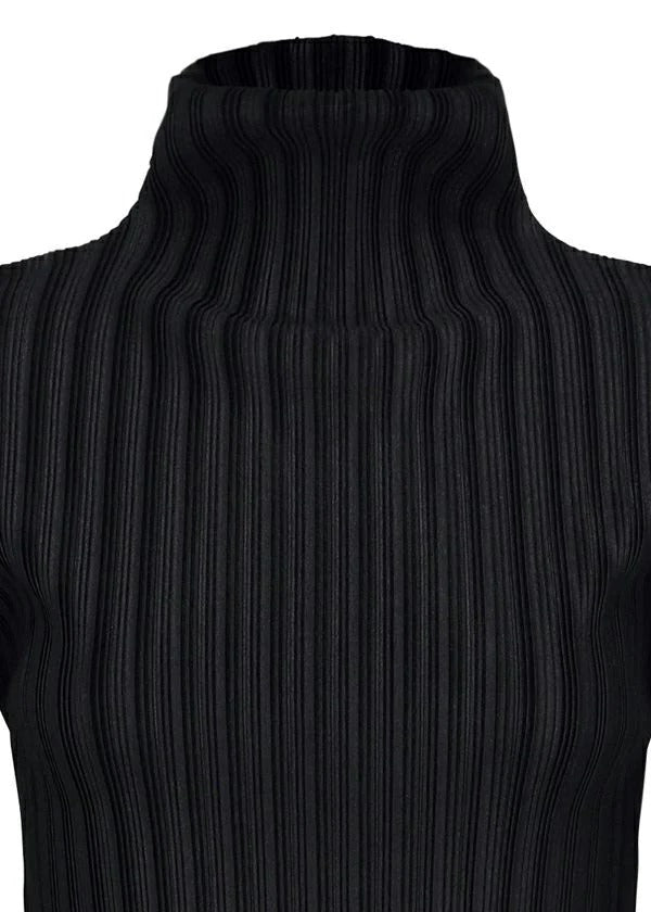Issey Miyake Rib Pleats Basics top černý vel. 3 rolák