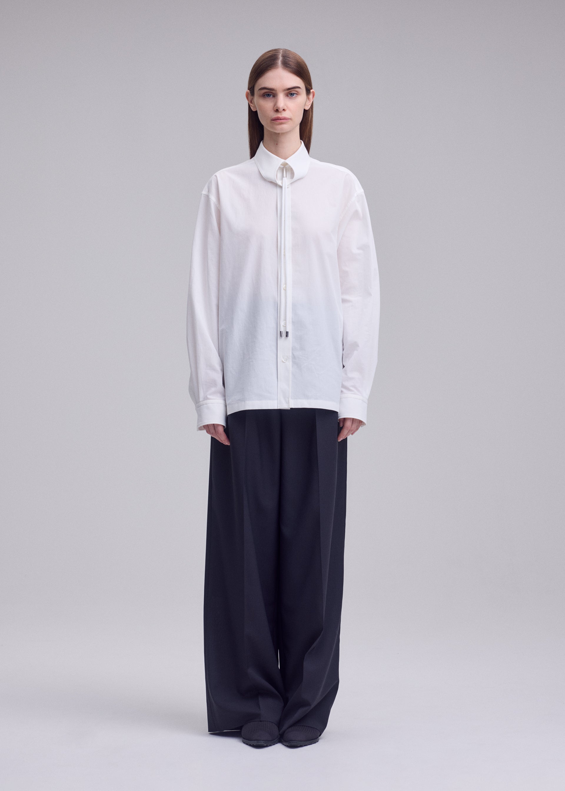 Issey Miyake Monsieur Shirt košile White bavlněná