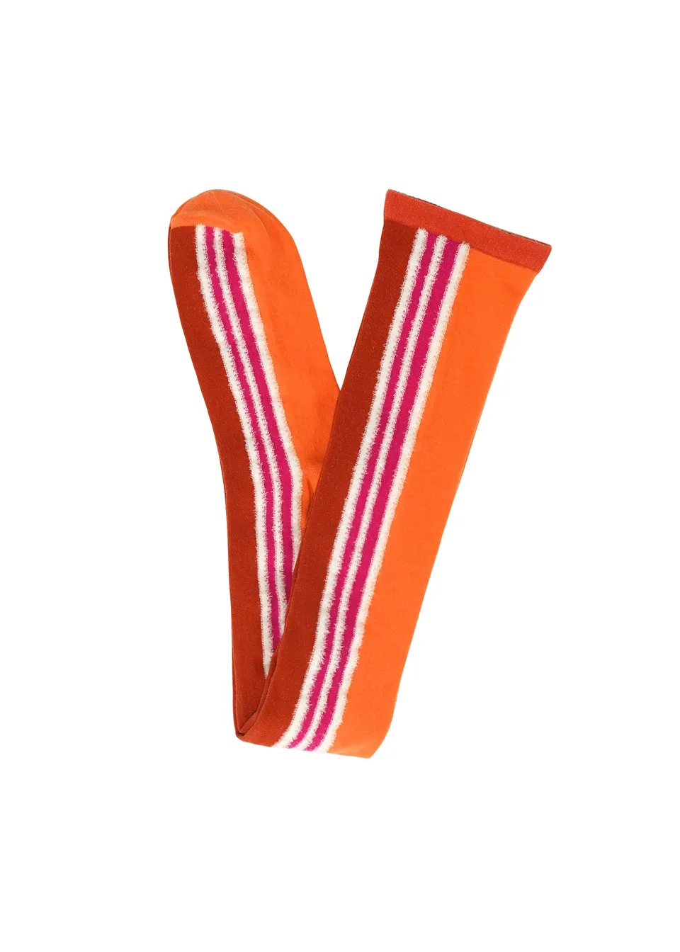 Issey Miyake Pleats Please Wow! ponožky orange