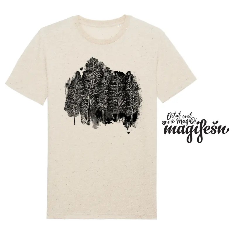Magifešn XY Lesakraj unisex tričko z biobavlny
