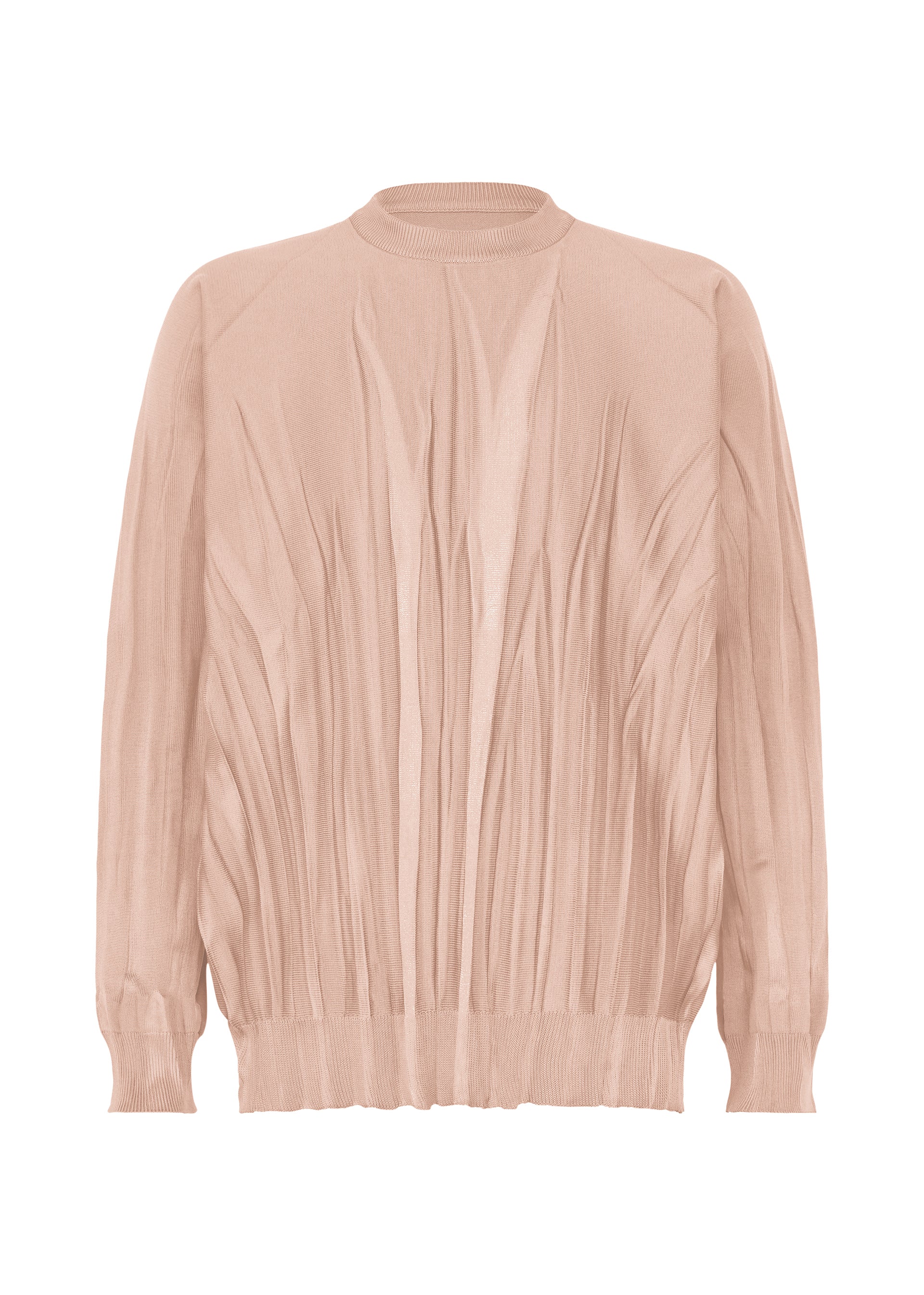 Issey Miyake Ripple Knit svetr černá vel. 3 bezešvý