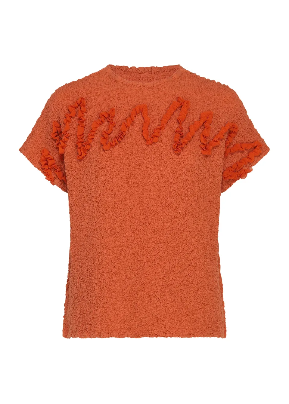 Issey Miyake Leaf Tulle Cauliflower MI64500 top Vermilion bavlna