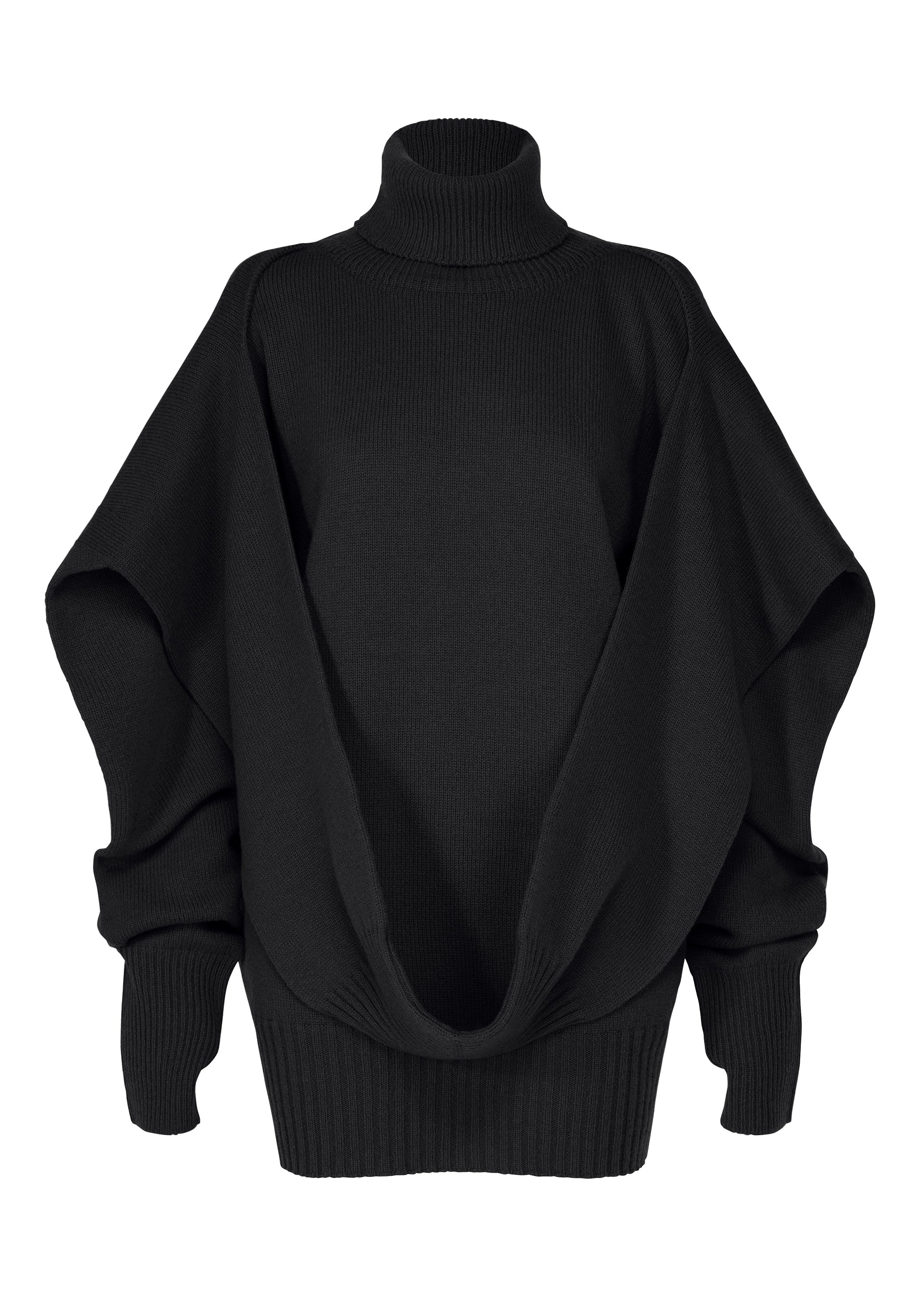 Issey Miyake O Knit rolák smetanový vlněný vel. 2