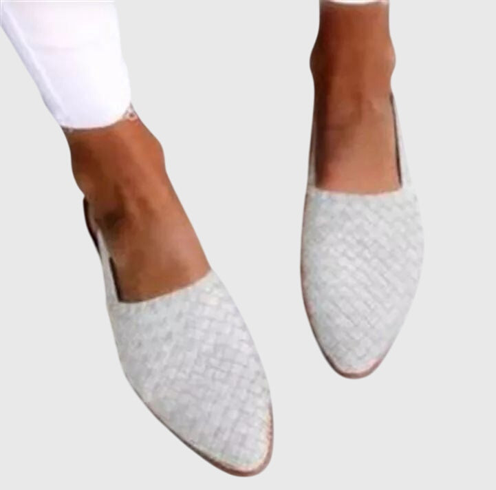 Norielle mules dámské světle hnědé pletené špičaté