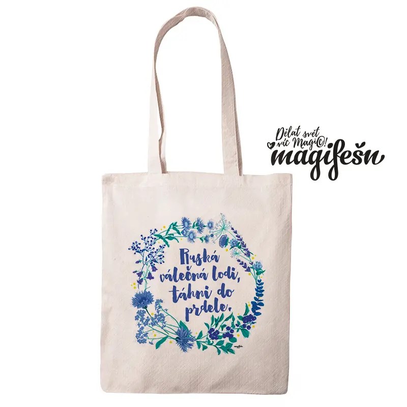 Magifešn Ruská válečná lodi Medium taška recykl.
