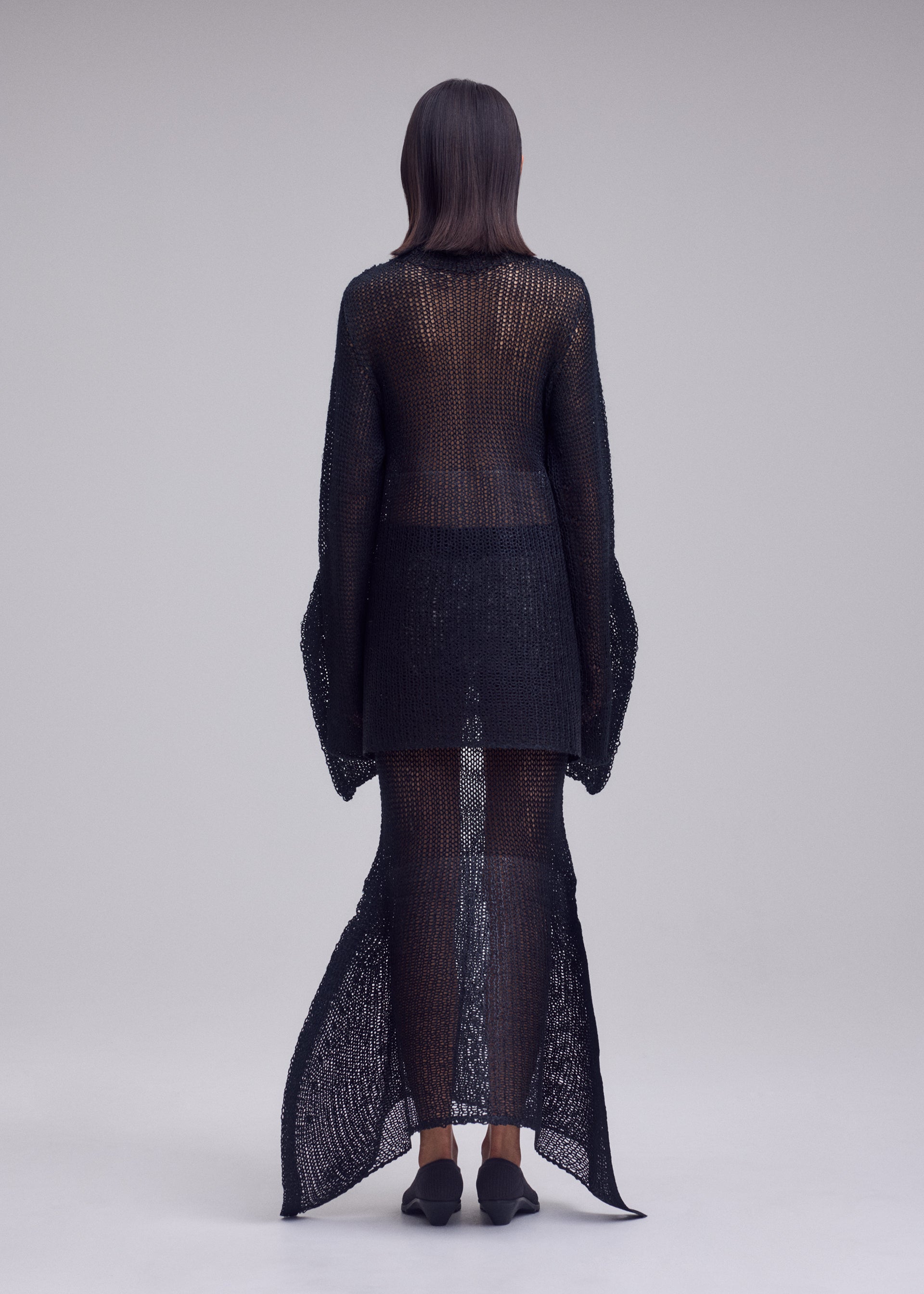 Issey Miyake Panini Pulled IM63332 top black