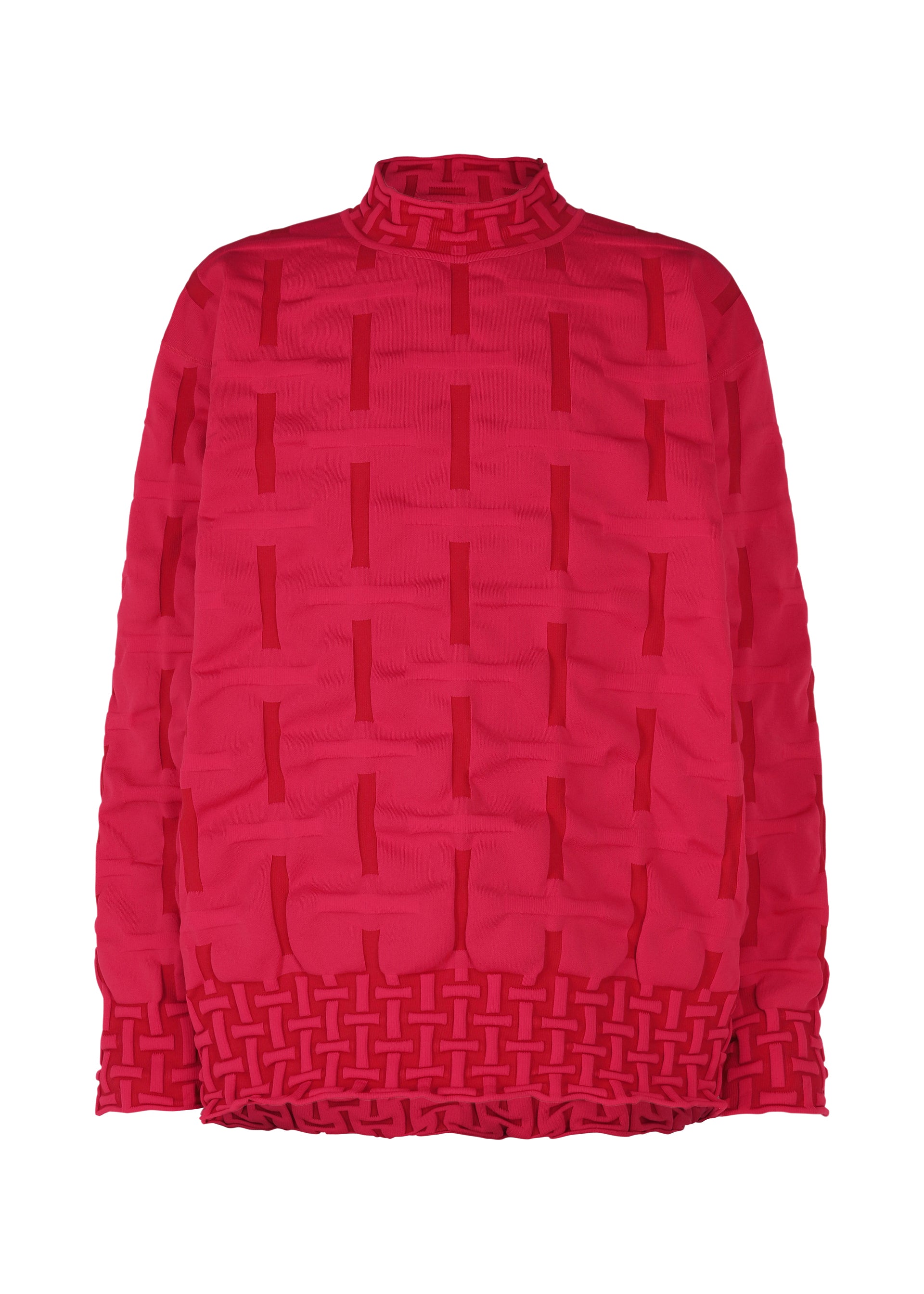 Issey Miyake Type-K 007 AT53487 pletený top s 3D strukturou