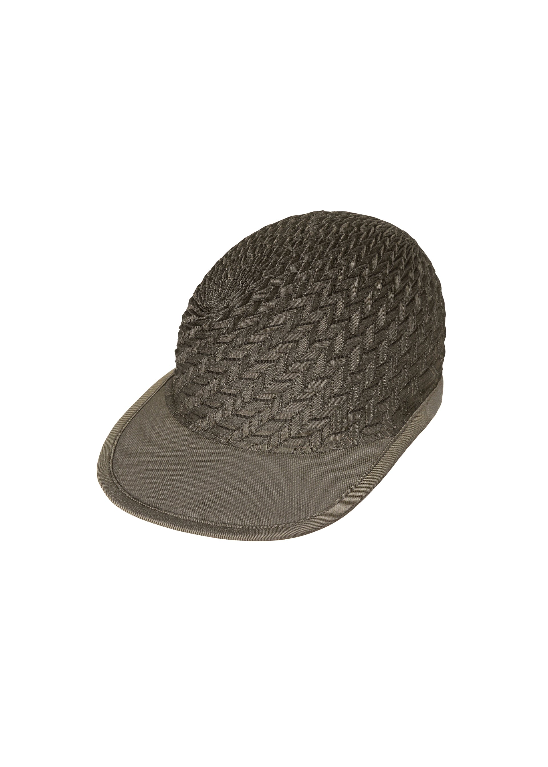 Issey Miyake Type-O Cap kšiltovka ivory geometrická