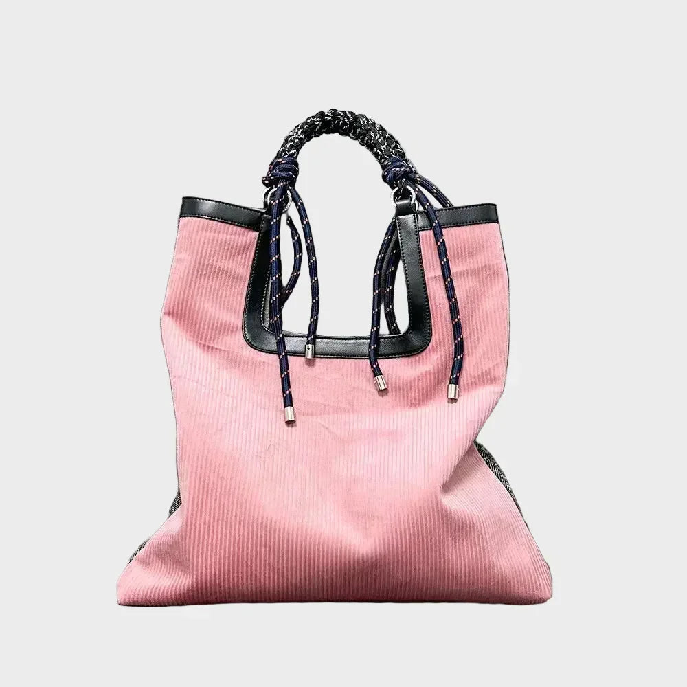 Norielle manšestrová kabelka shopper žlutá