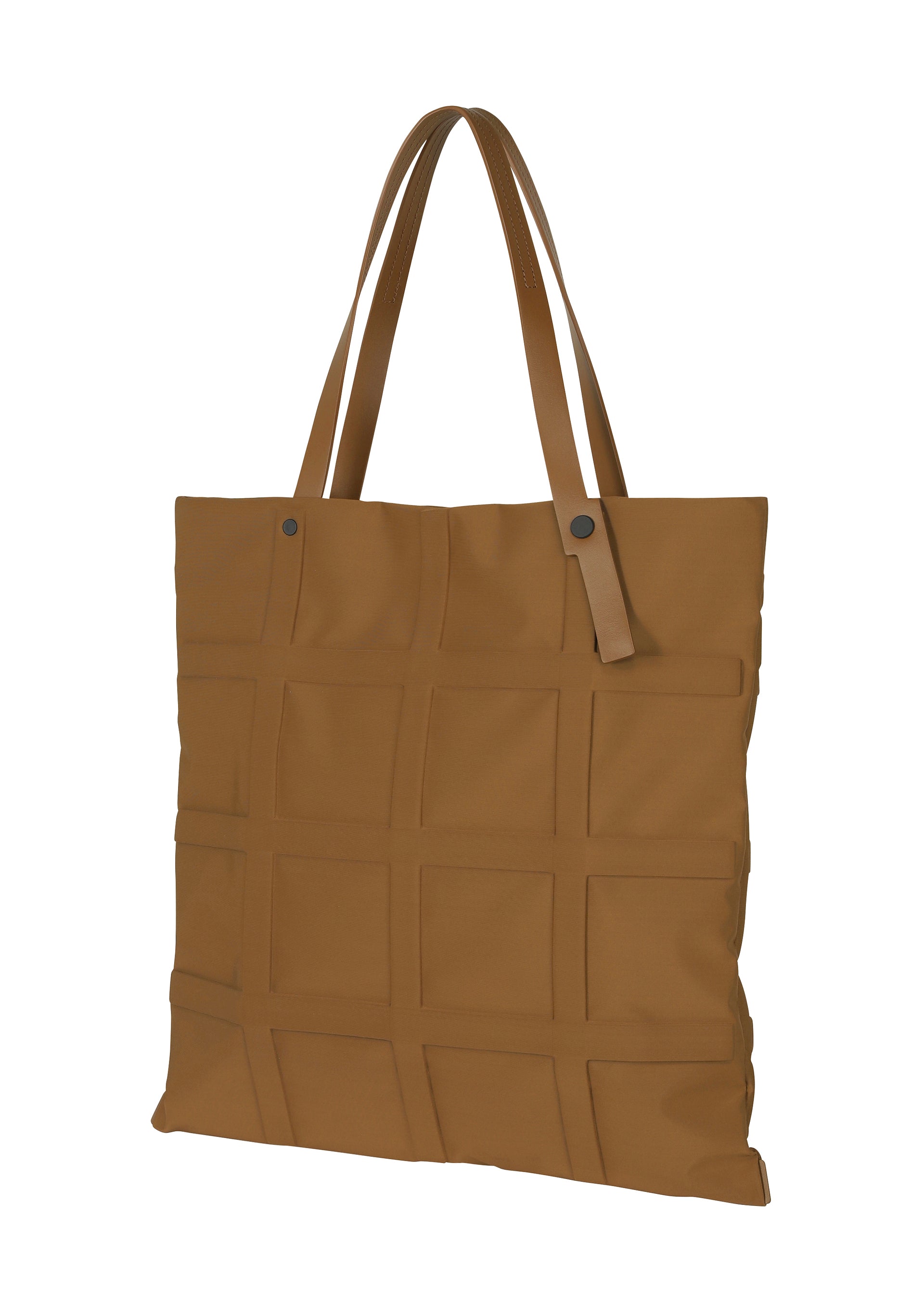 Issey Miyake Grid tote kabelka černá tvarovatelná