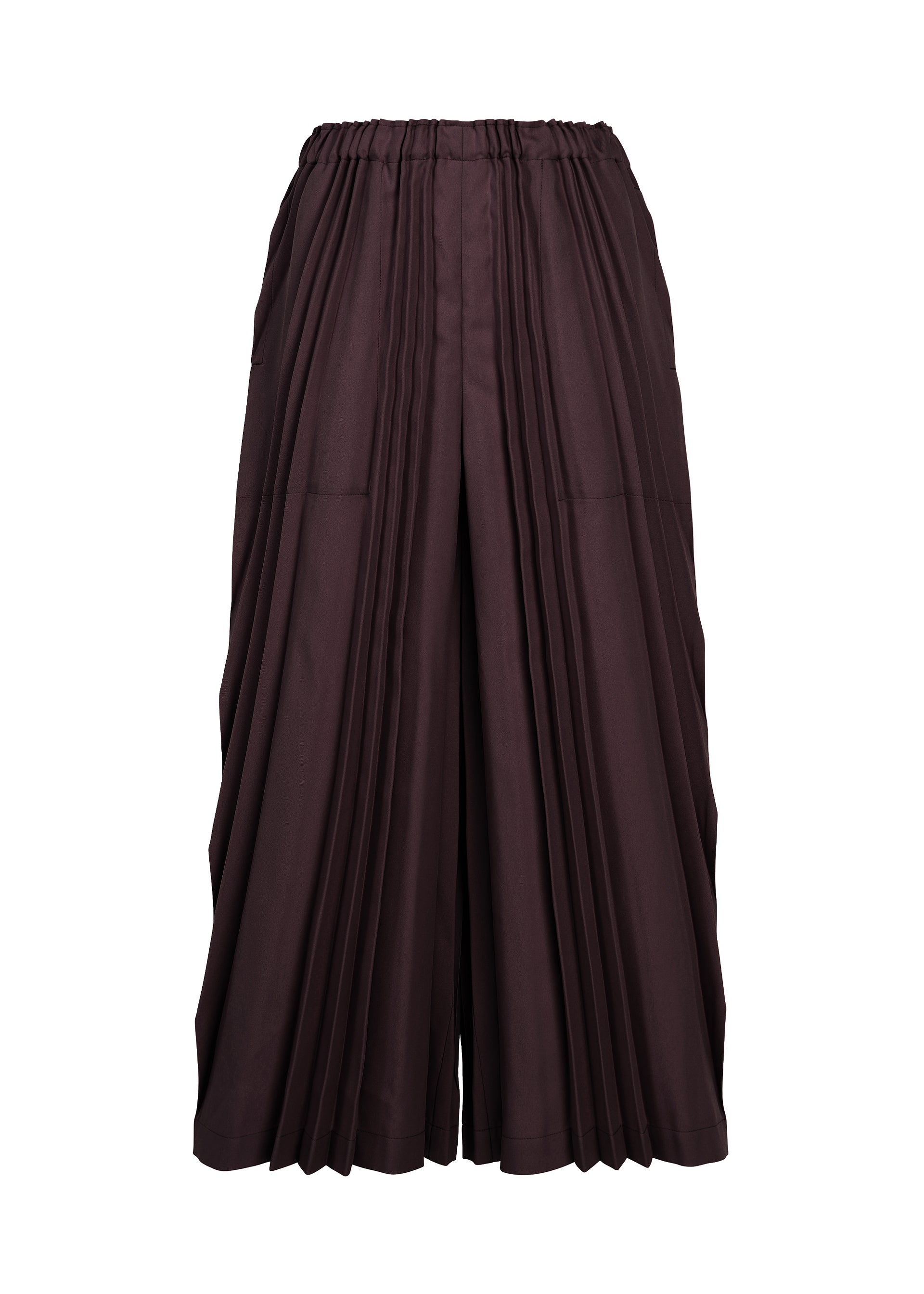 Issey Miyake Tower Pleats Bottom kalhoty černé široké