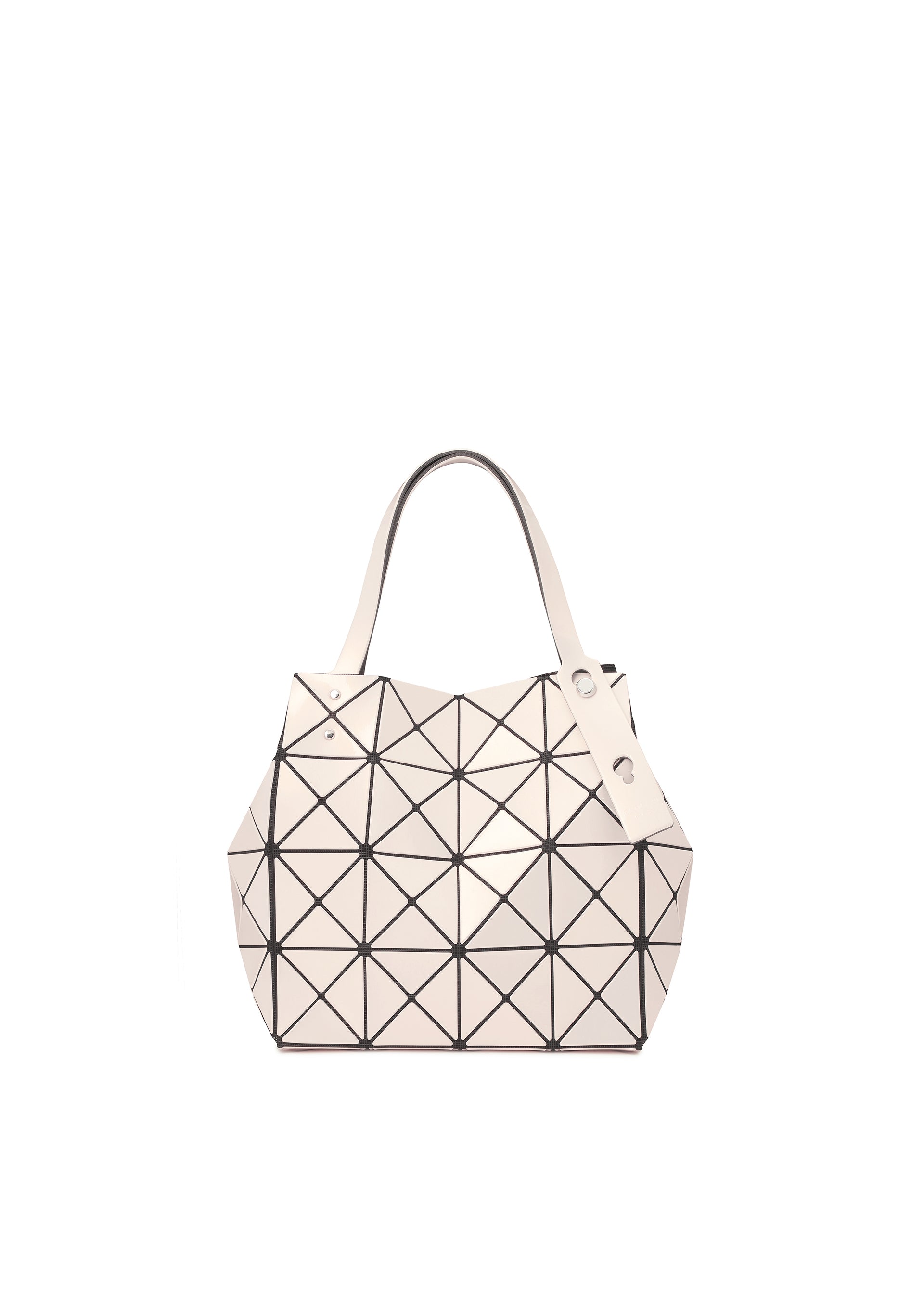 Issey Miyake Carat kabelka šedá metalická skládaná