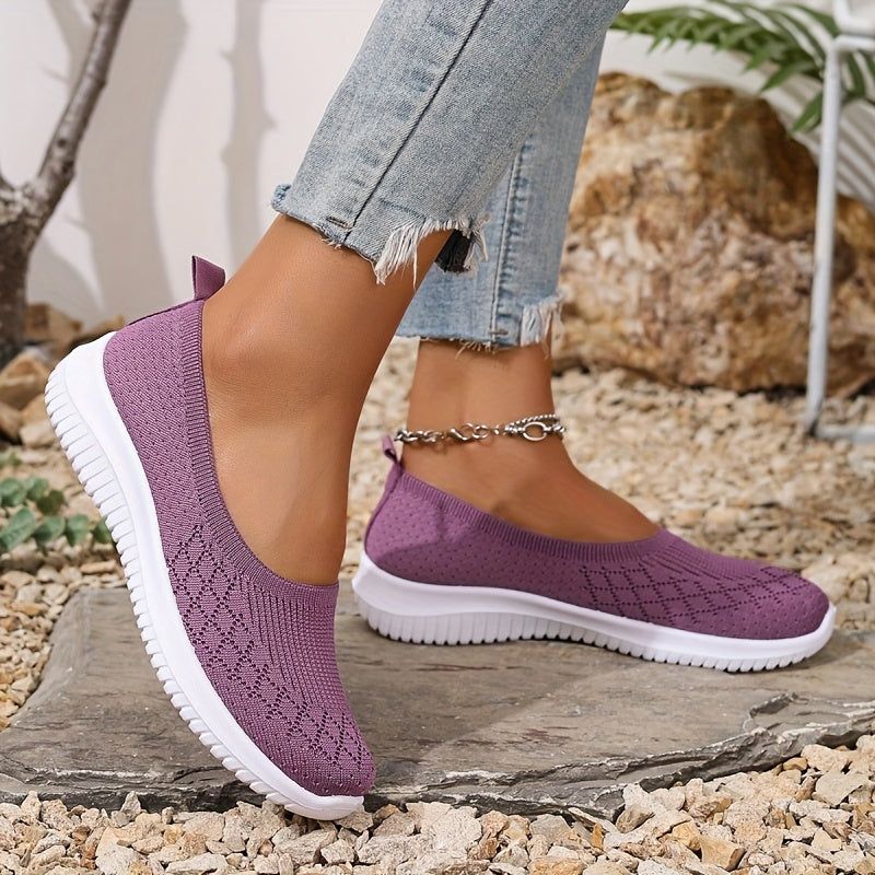 Norielle slip-on tenisky z pleteniny černé