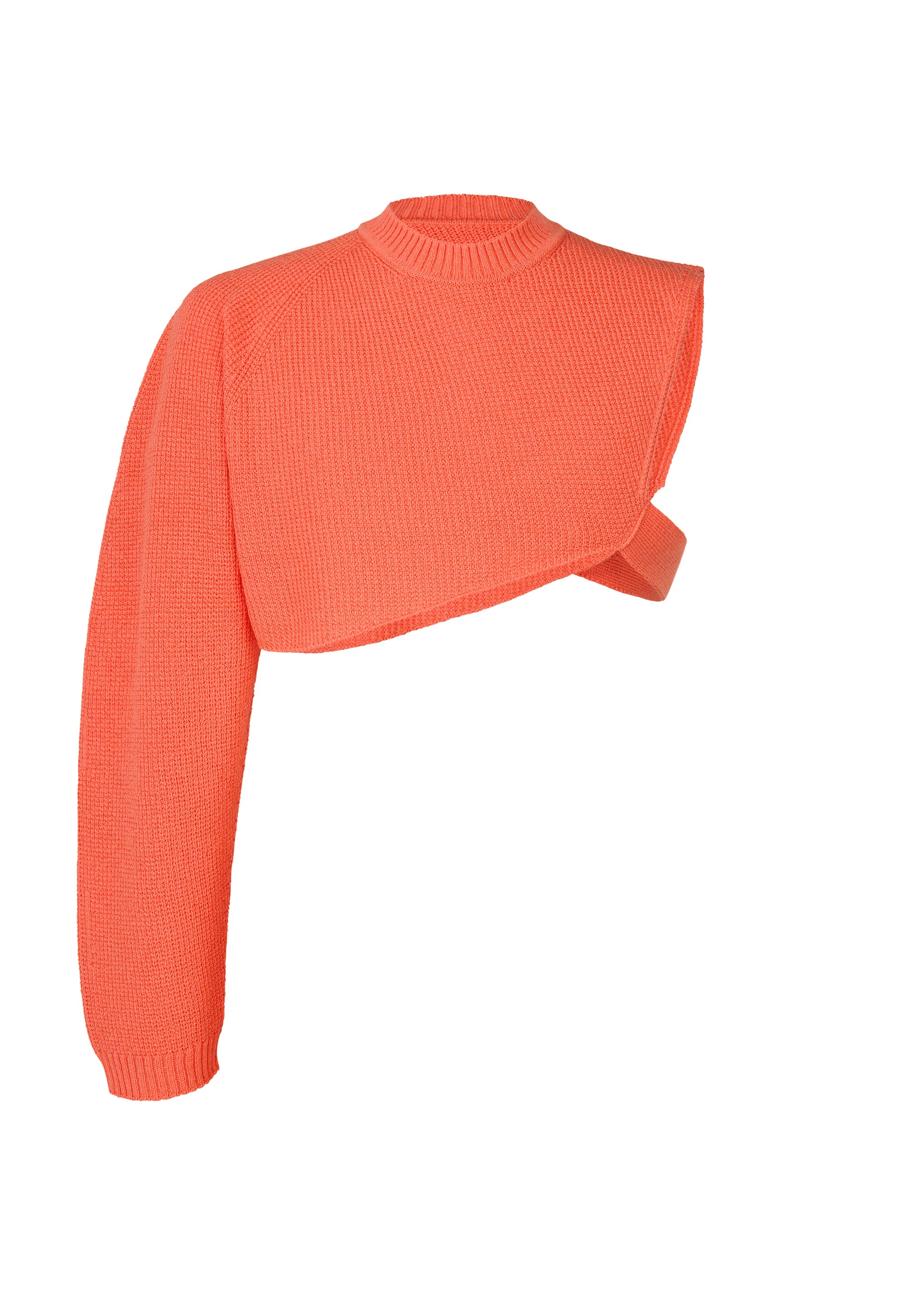 Issey Miyake Wafer Knit top černý asymetrický vaflový