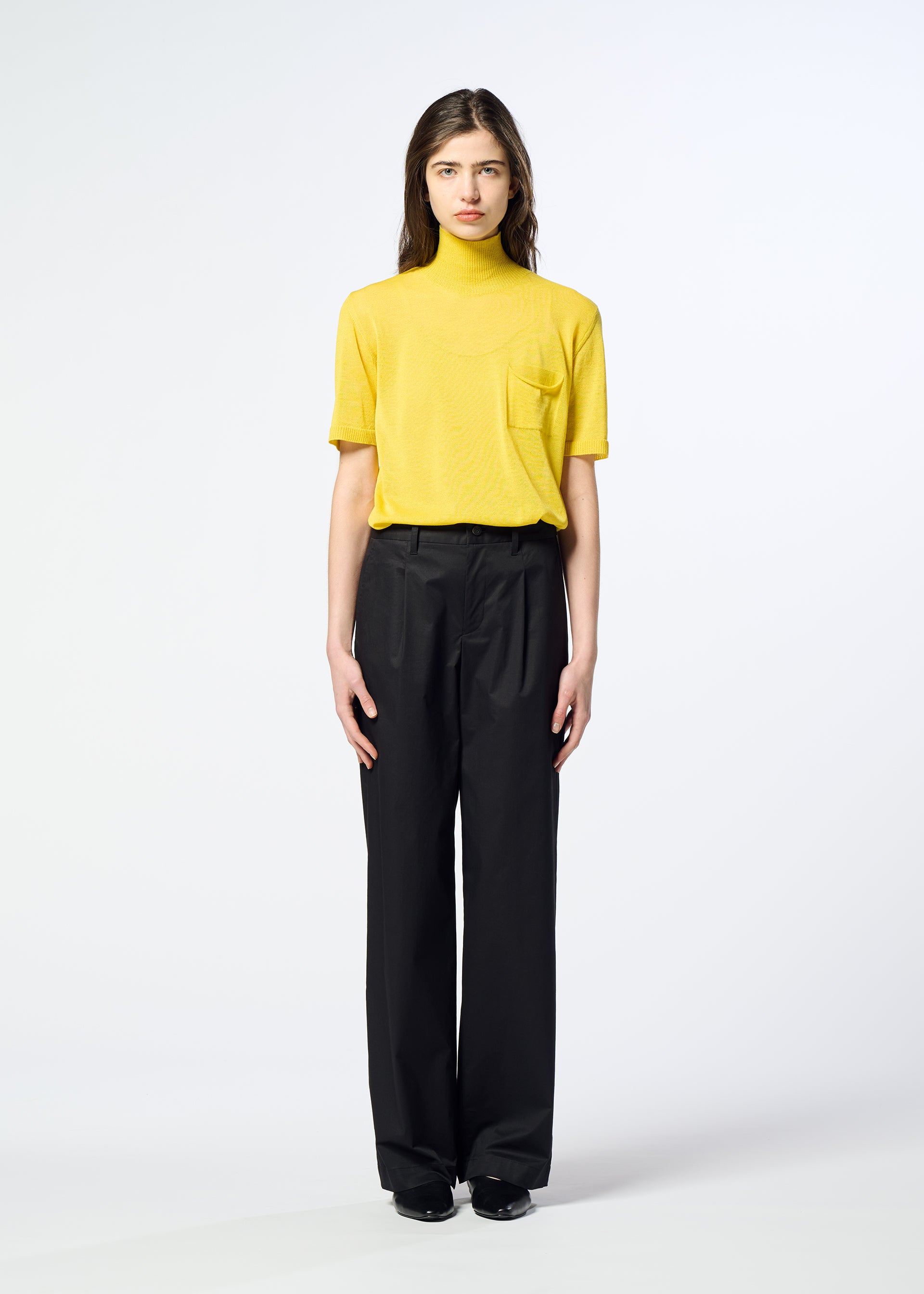 Issey Miyake HaaT Cotton Stretch kalhoty černé vel. 2
