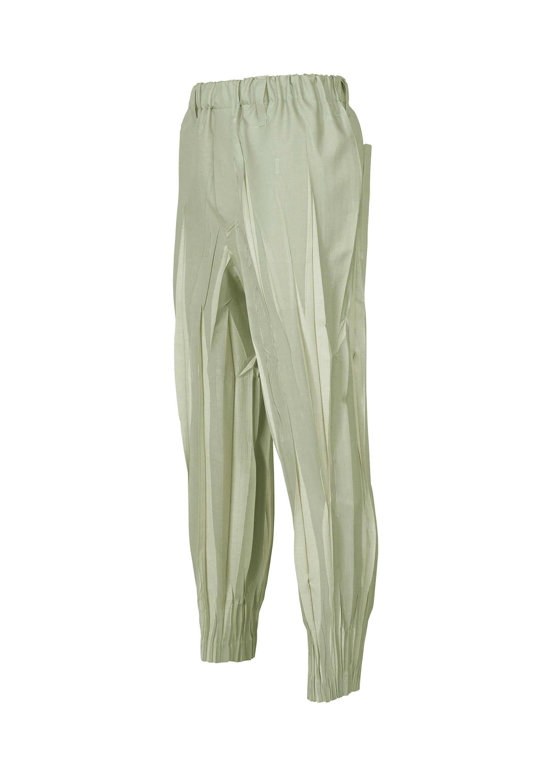 Issey Miyake EDGE strukturované kalhoty černé vel. 2