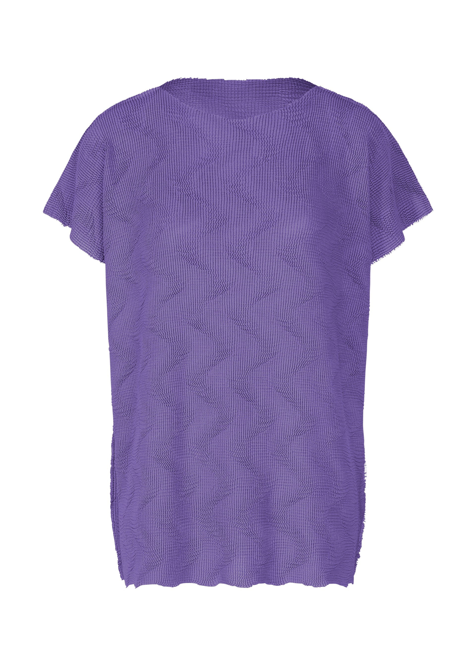 Issey Miyake Wave Knit Stretch Pleats top bílý vlnitý