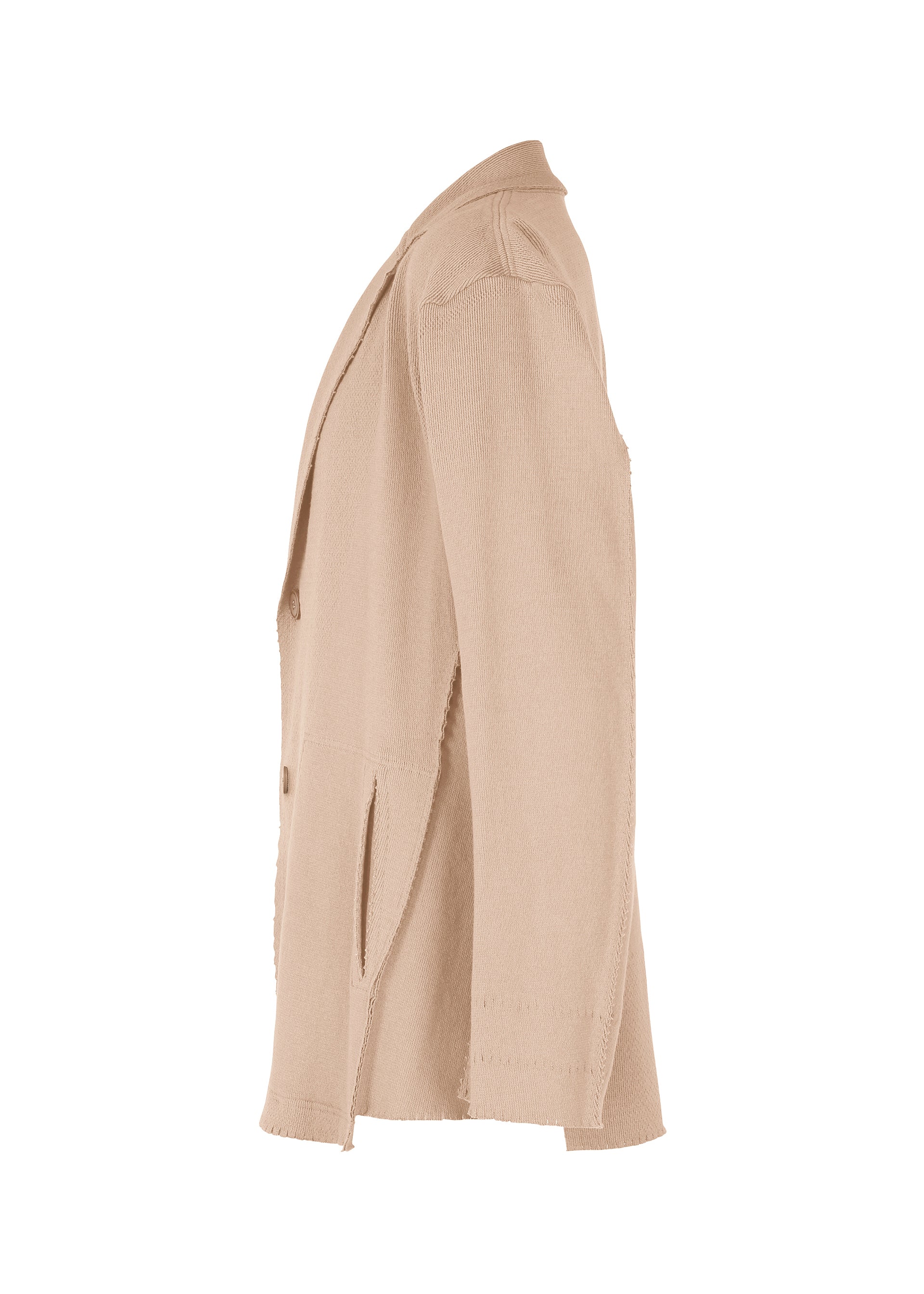 Issey Miyake Type-A 003 bunda světle šedá pletená