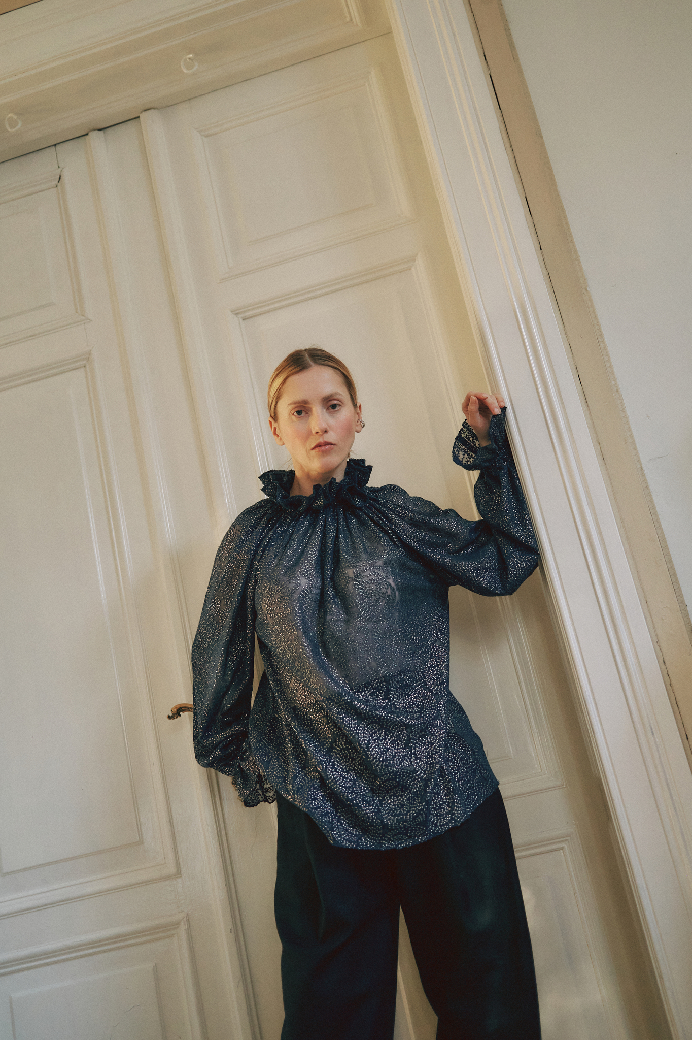 AURELIA & ZWEI FRAUEN Esther košile Dark Navy hvězdice