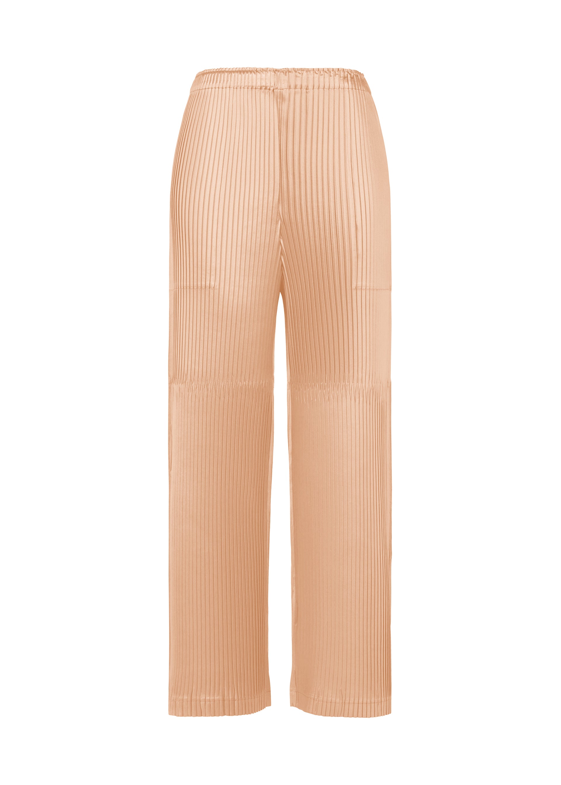 Issey Miyake GLOSSED PANELS PLEATS kalhoty šedé lesklé