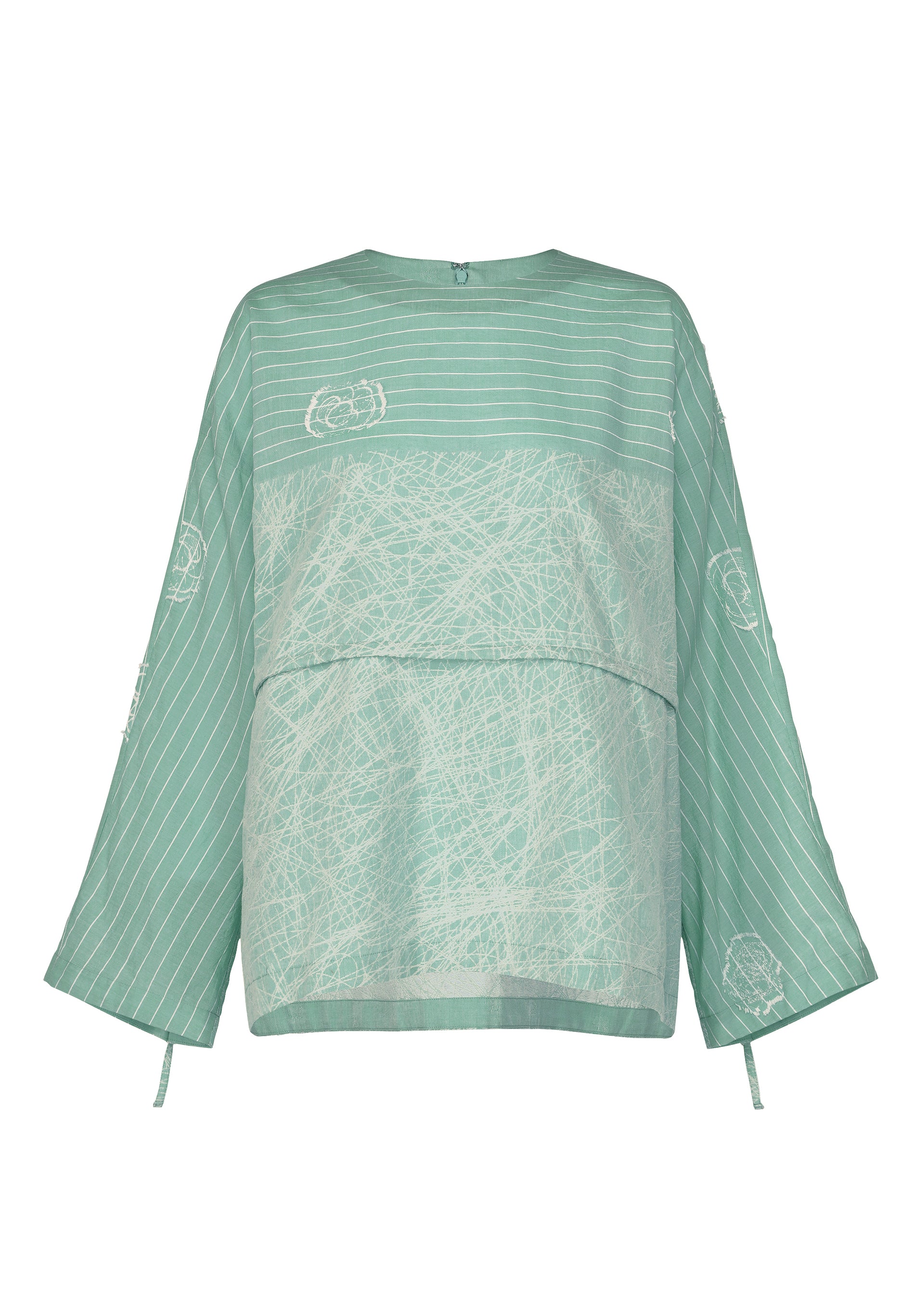 Issey Miyake One Stroke Draw top černý žakár vel. 2