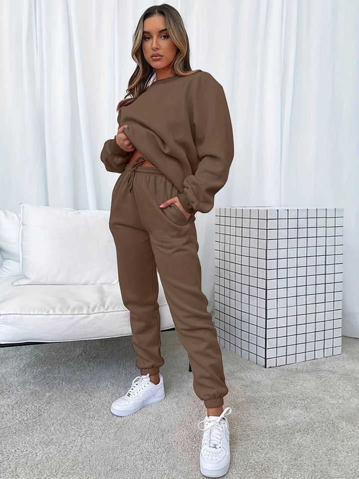 Norielle oversize tepláková souprava růžová