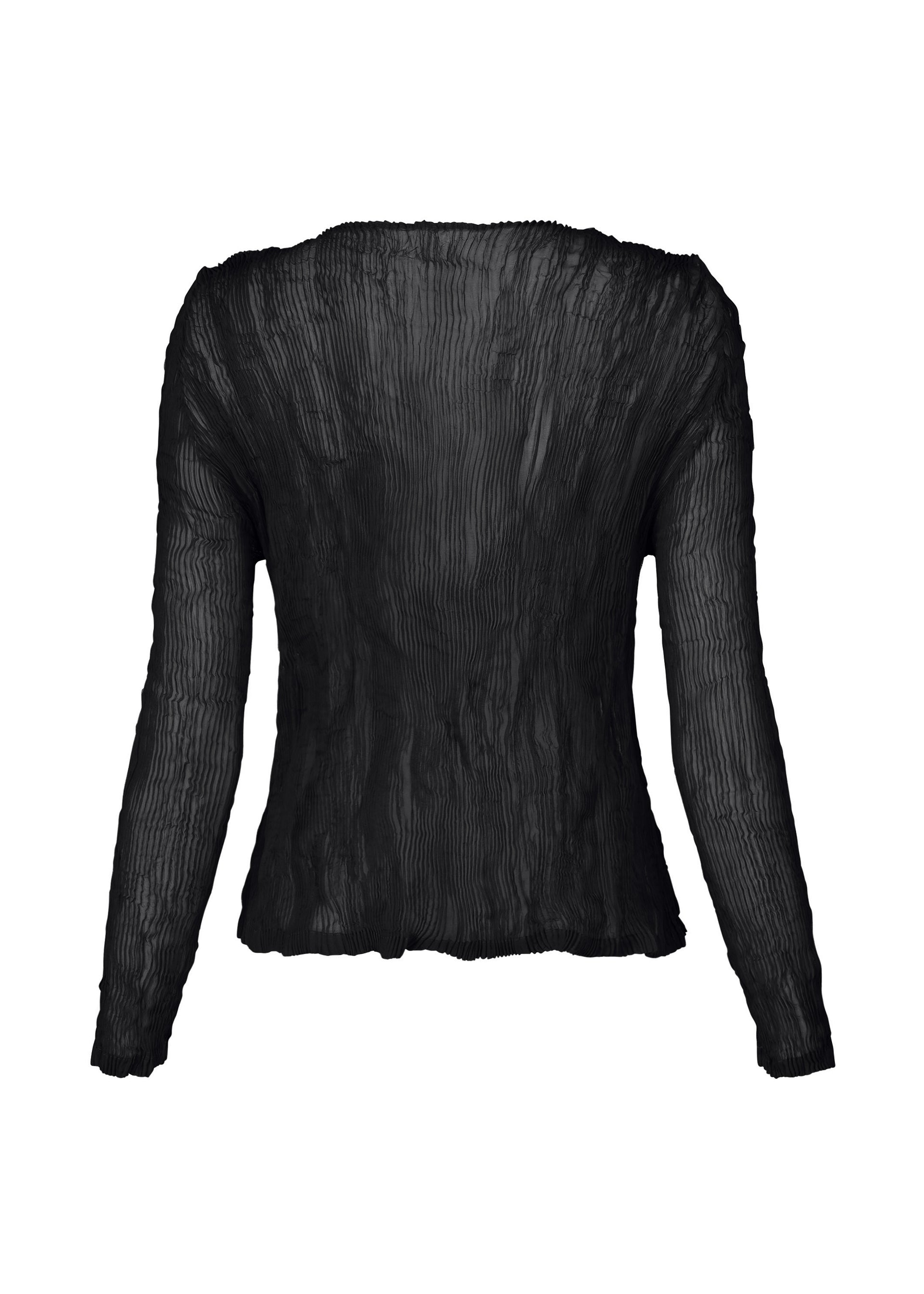 Issey Miyake Chiffon Twist BK/WT-68 kardigan černá průsvitný