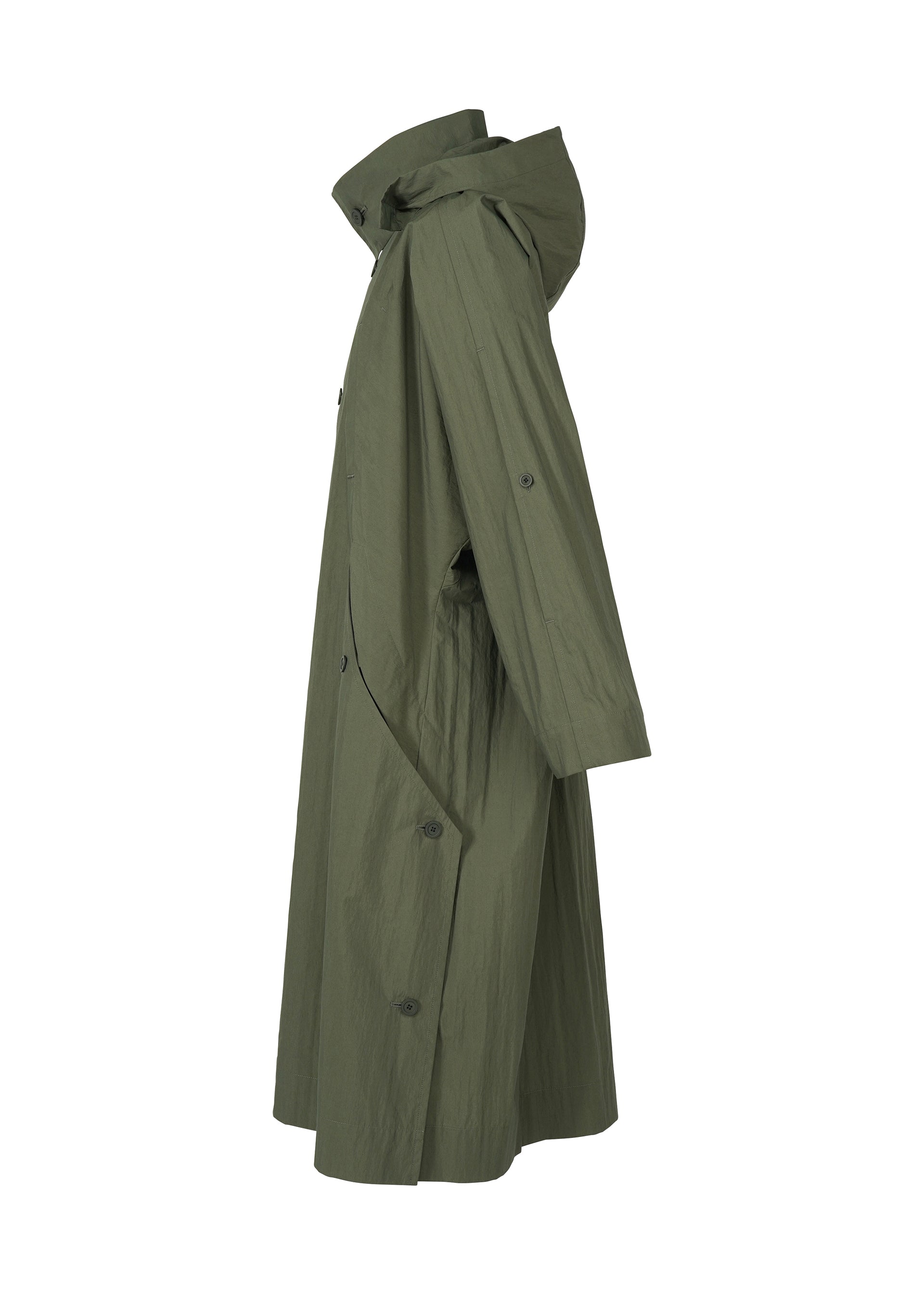 Issey Miyake Homme Plissé Slit Coat kabát black vel. 3