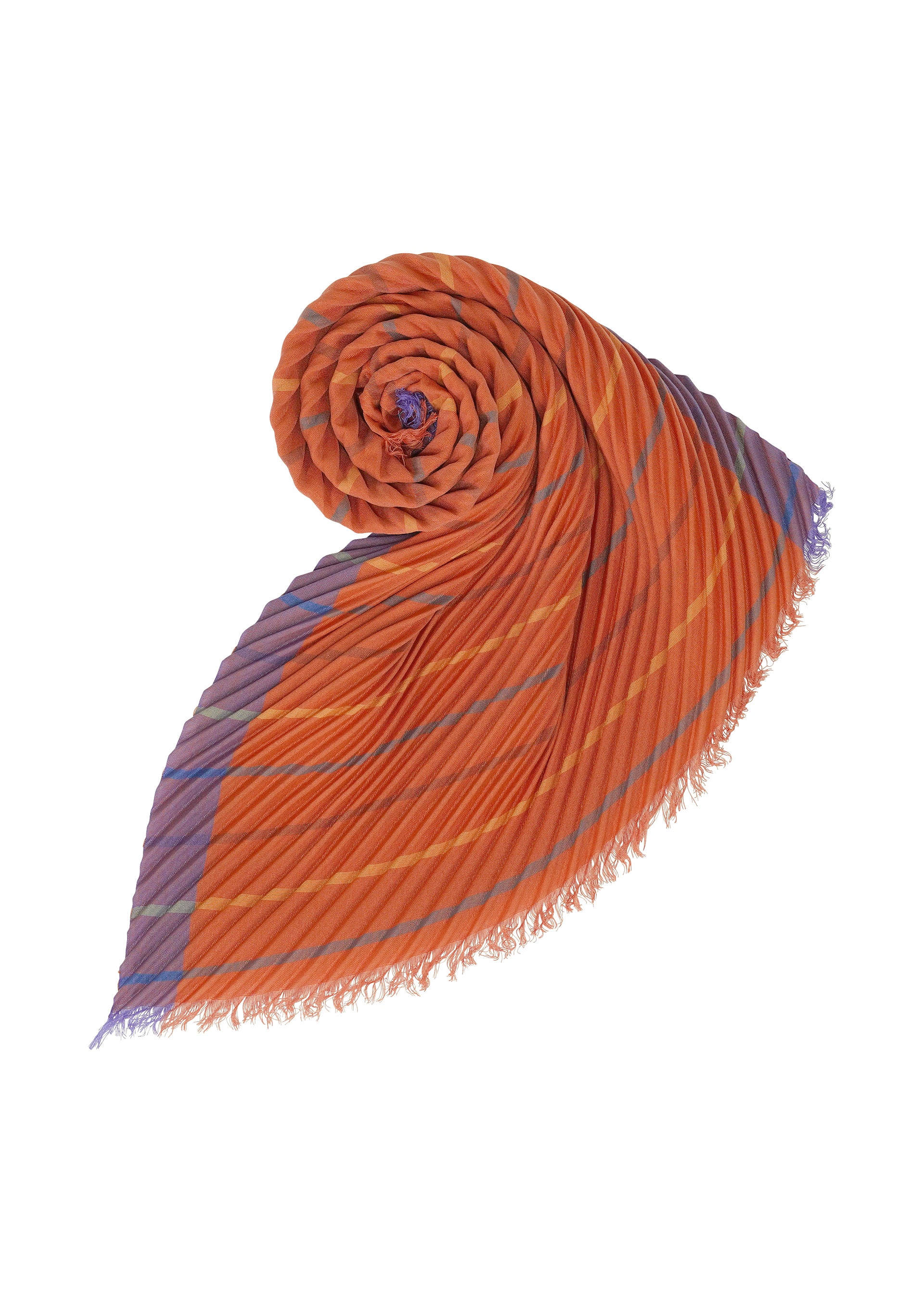 me Issey Miyake Stripe Pleats štola šedá pruhovaná