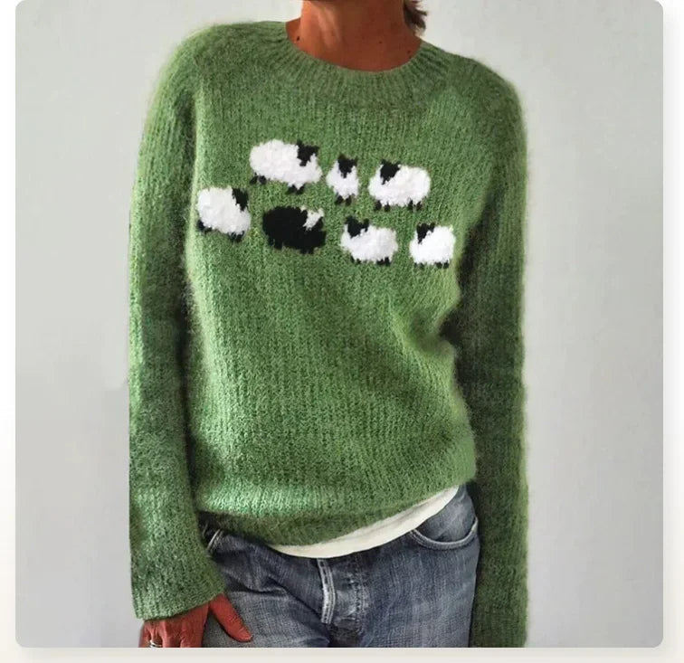 Norielle Fair Isle pletený svetr žlutá lodičkový výstřih