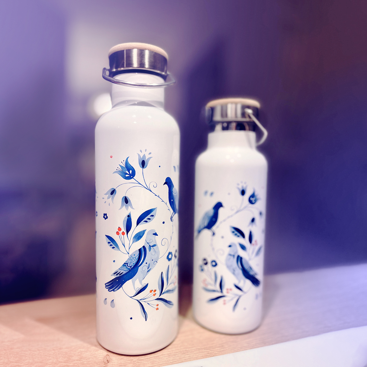 Magifešn termoska Lovebirds 500 ml nerezová