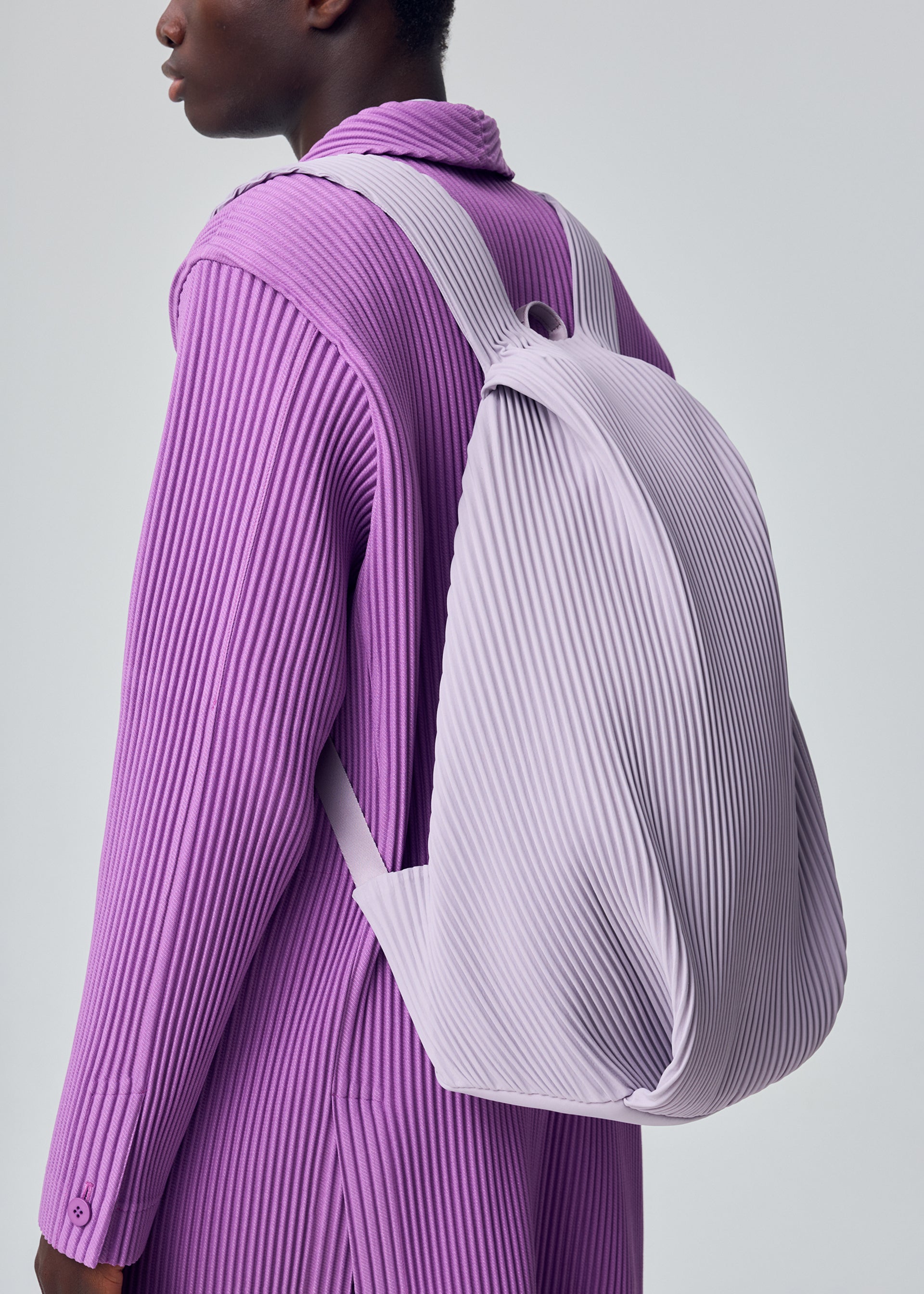 Homme Plissé Issey Miyake Pleats Backpack batoh černý