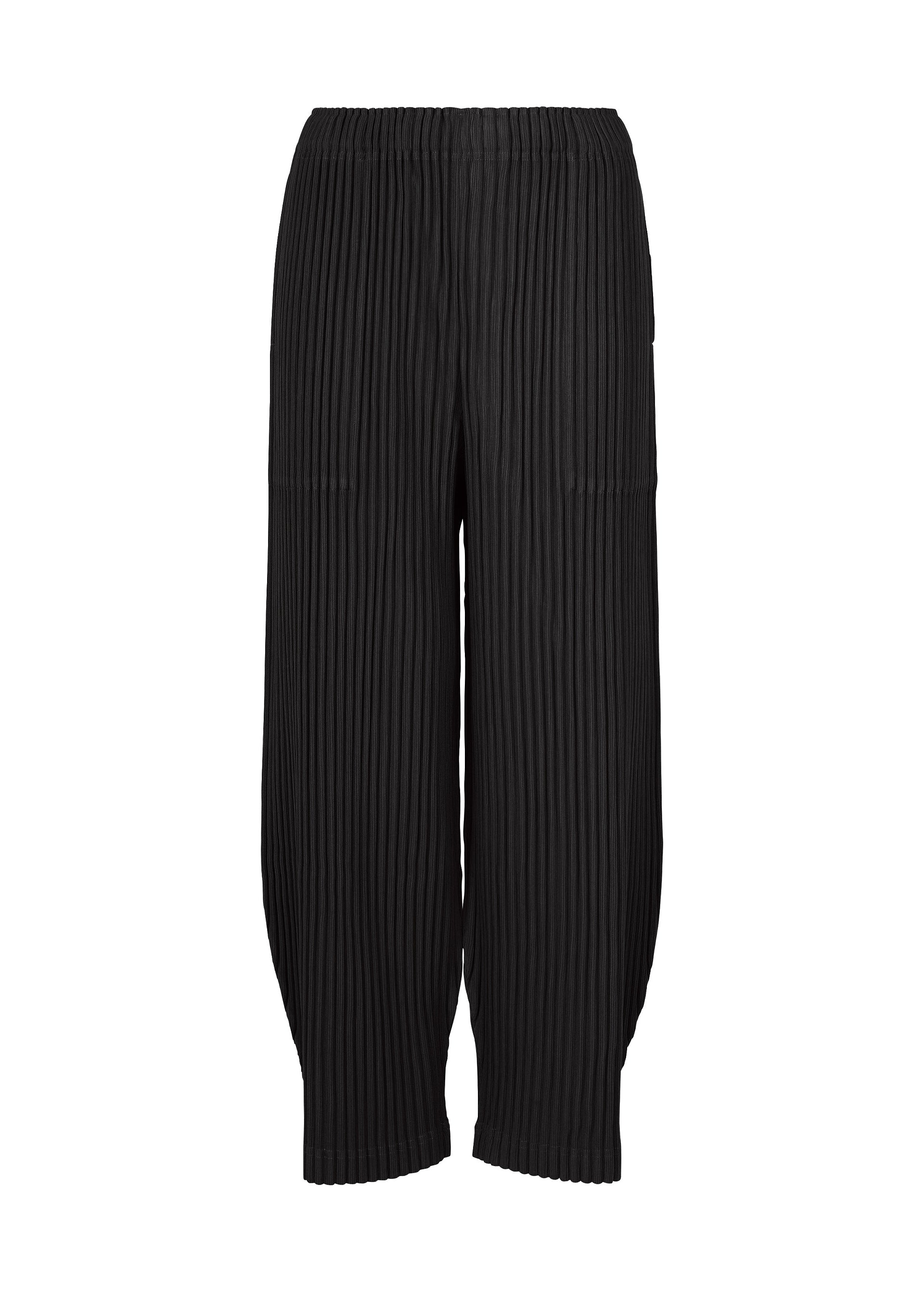 Issey Miyake Corduroy Pleats kalhoty taupe široké