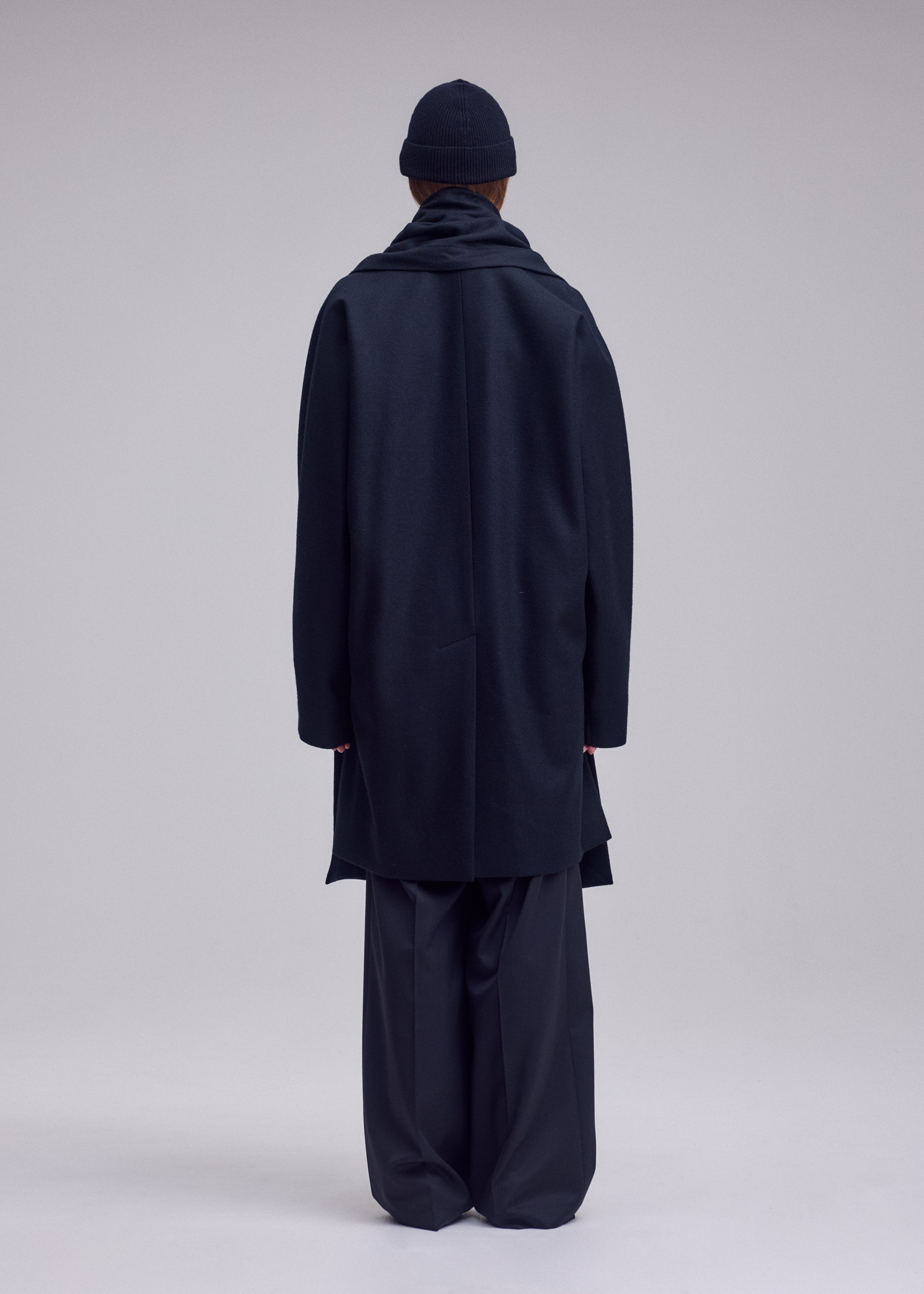 Issey Miyake Manner kabát Black vel. 2 vlněný