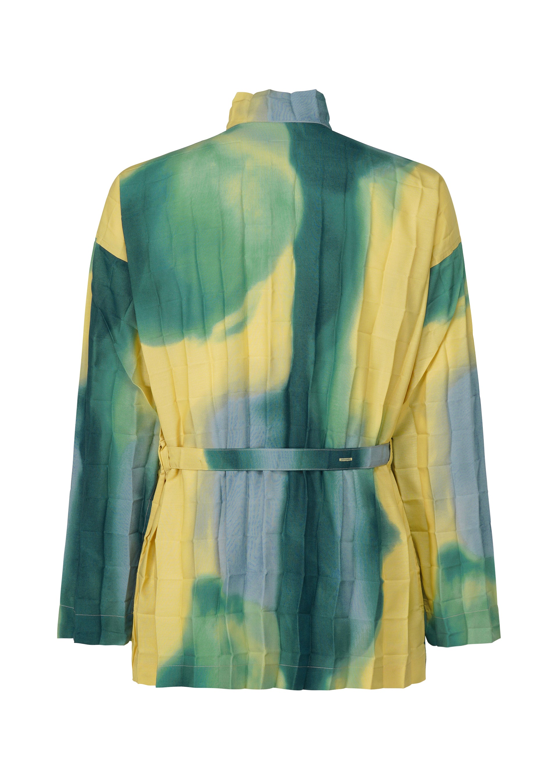 Issey Miyake Dawn Edge košile pánská šedá stojáček