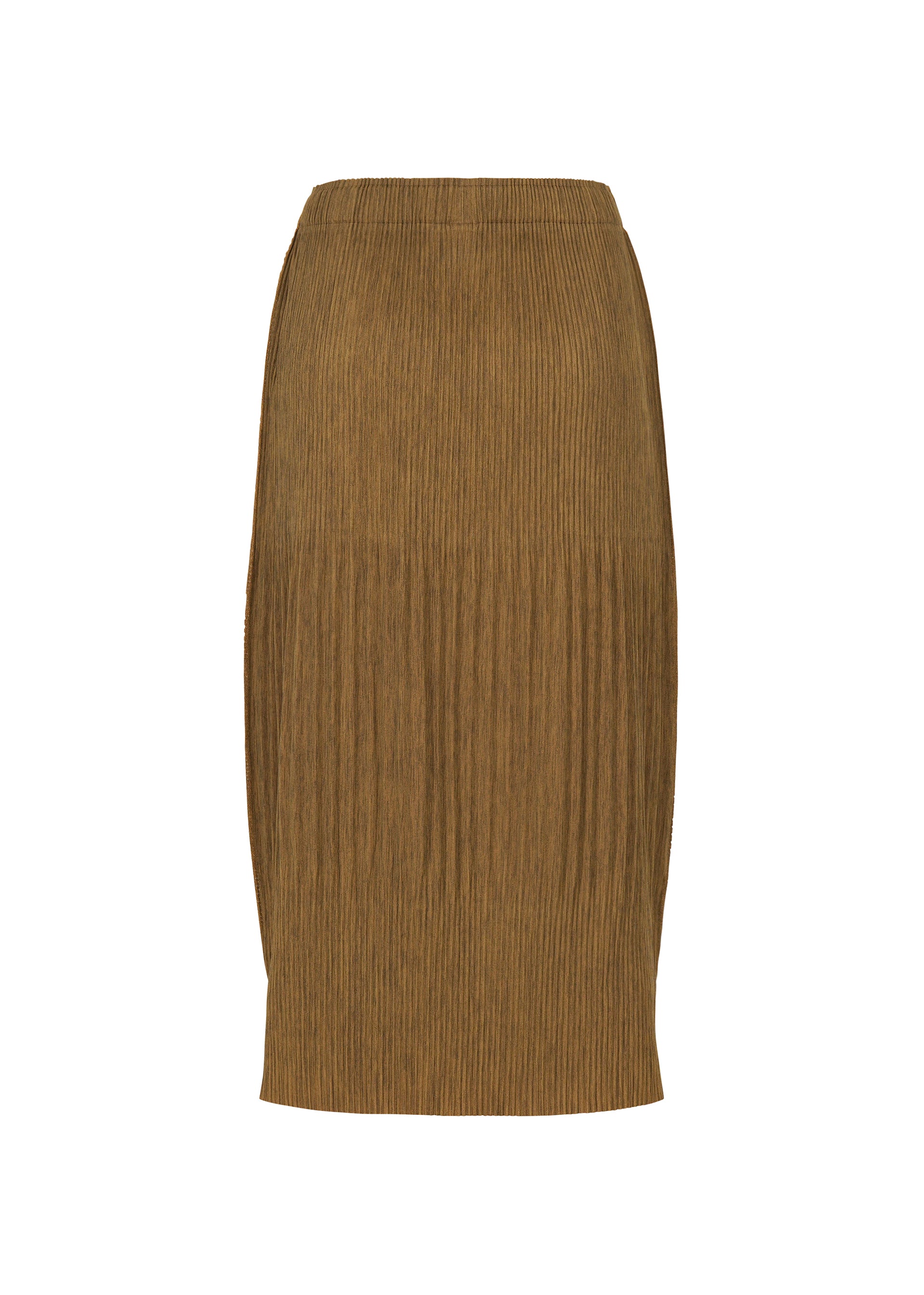 Issey Miyake Mix Fine Knit Pleats sukně béžová plisovaná