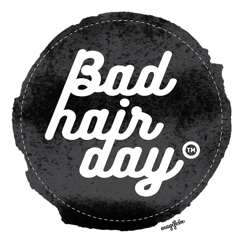 Magifešn BIO XY tričko Bad Hair Day černé